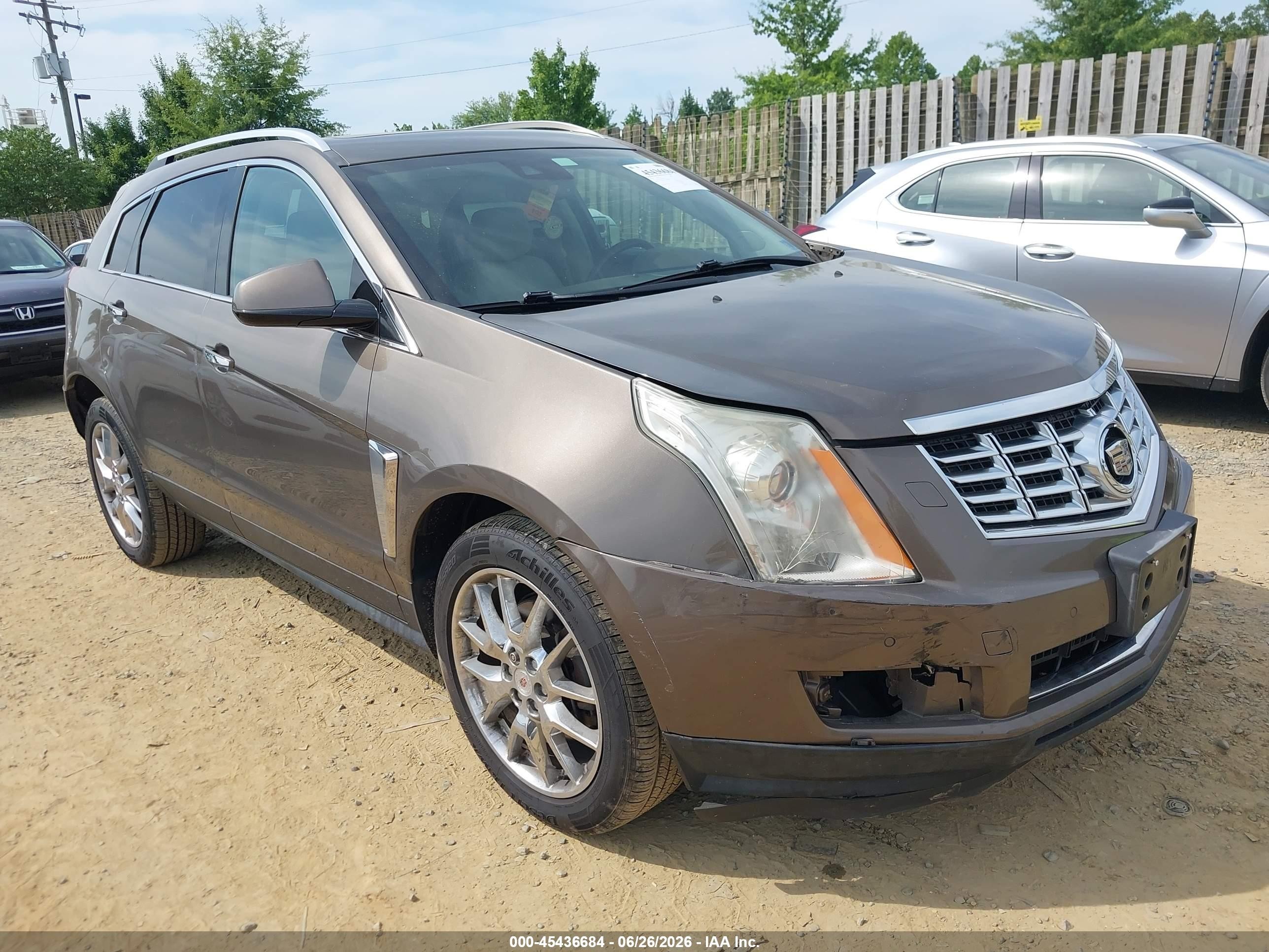 2014 Cadillac Srx Performance Collection Brown vin: 3GYFNCE35ES676695