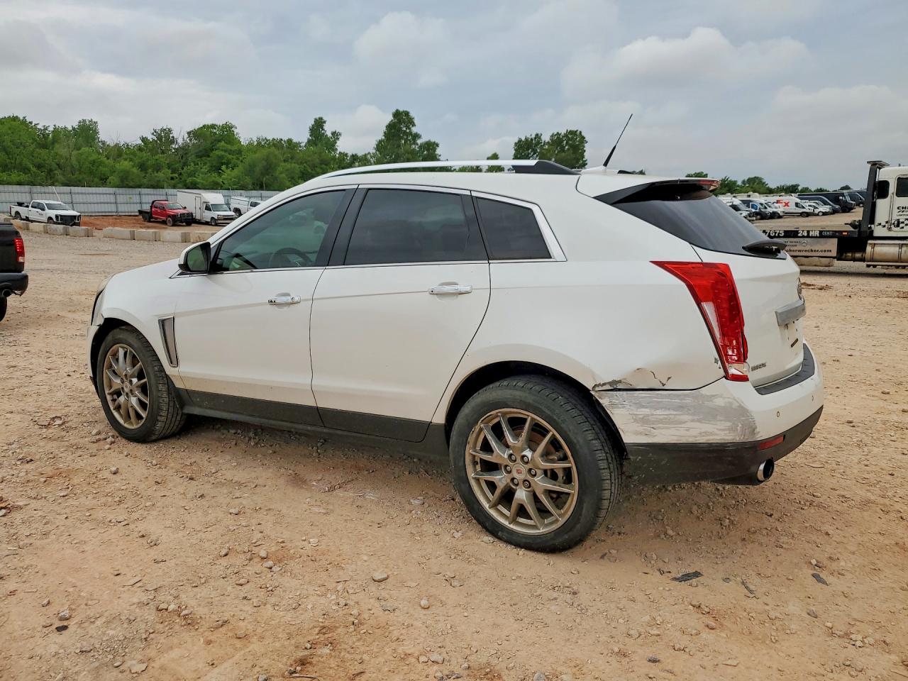 2014 Cadillac Srx White vin: 3GYFNCE36ES564424
