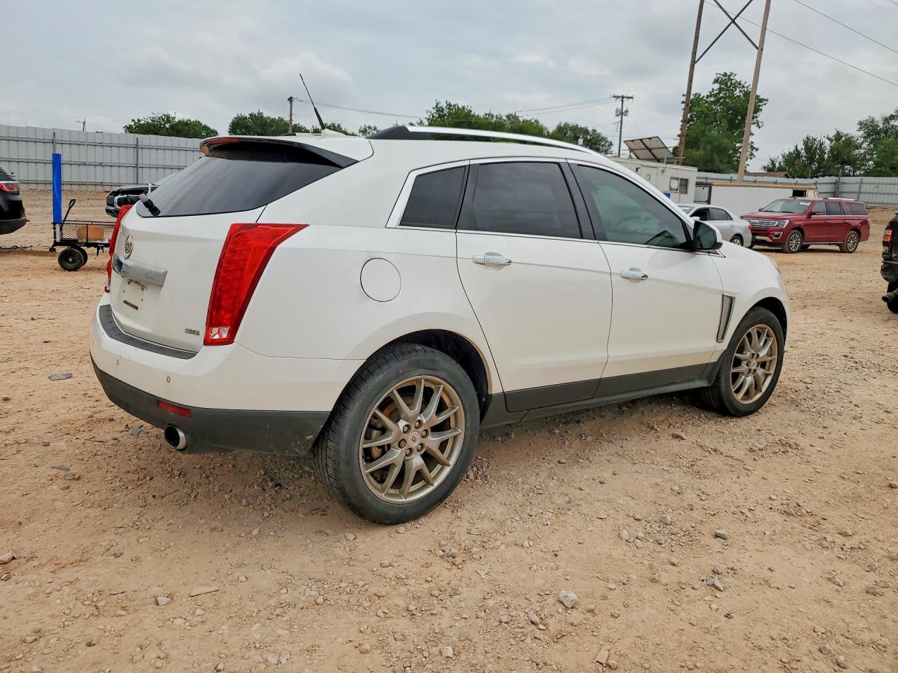 2014 Cadillac Srx White vin: 3GYFNCE36ES564424
