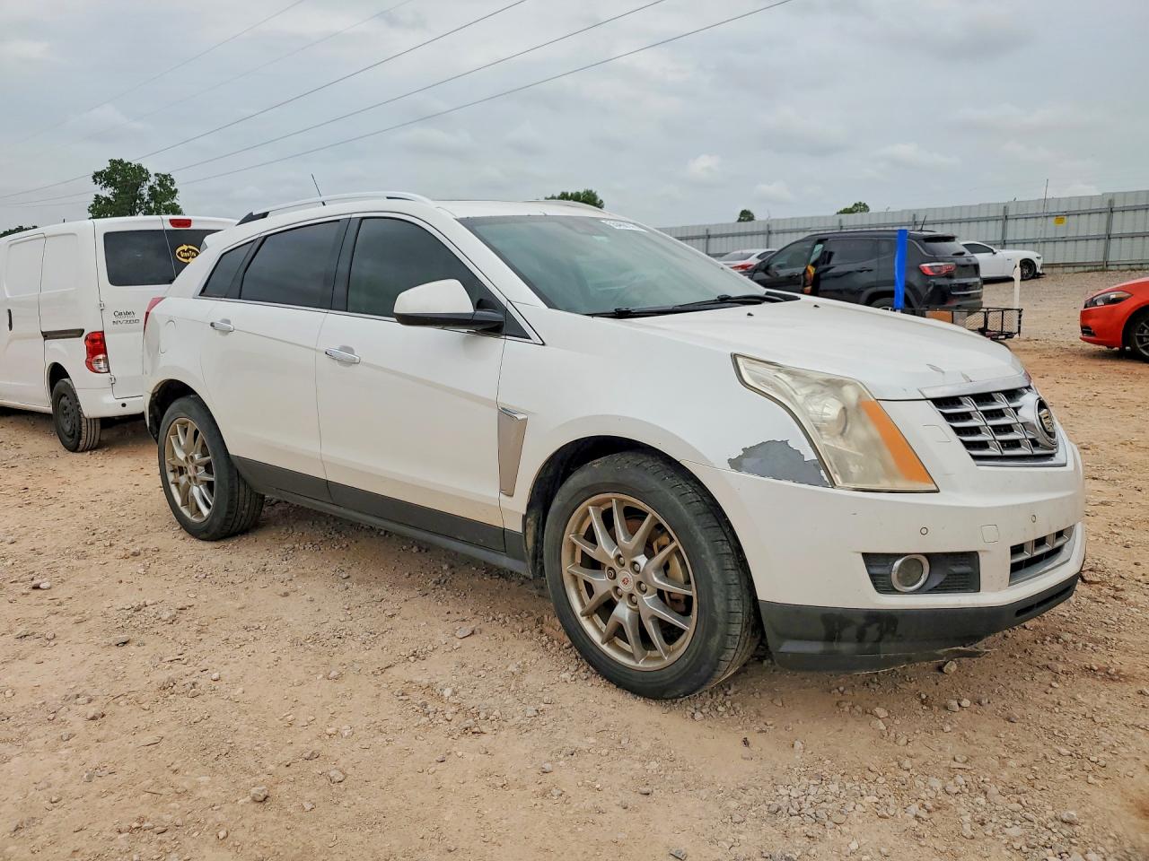 2014 Cadillac Srx White vin: 3GYFNCE36ES564424