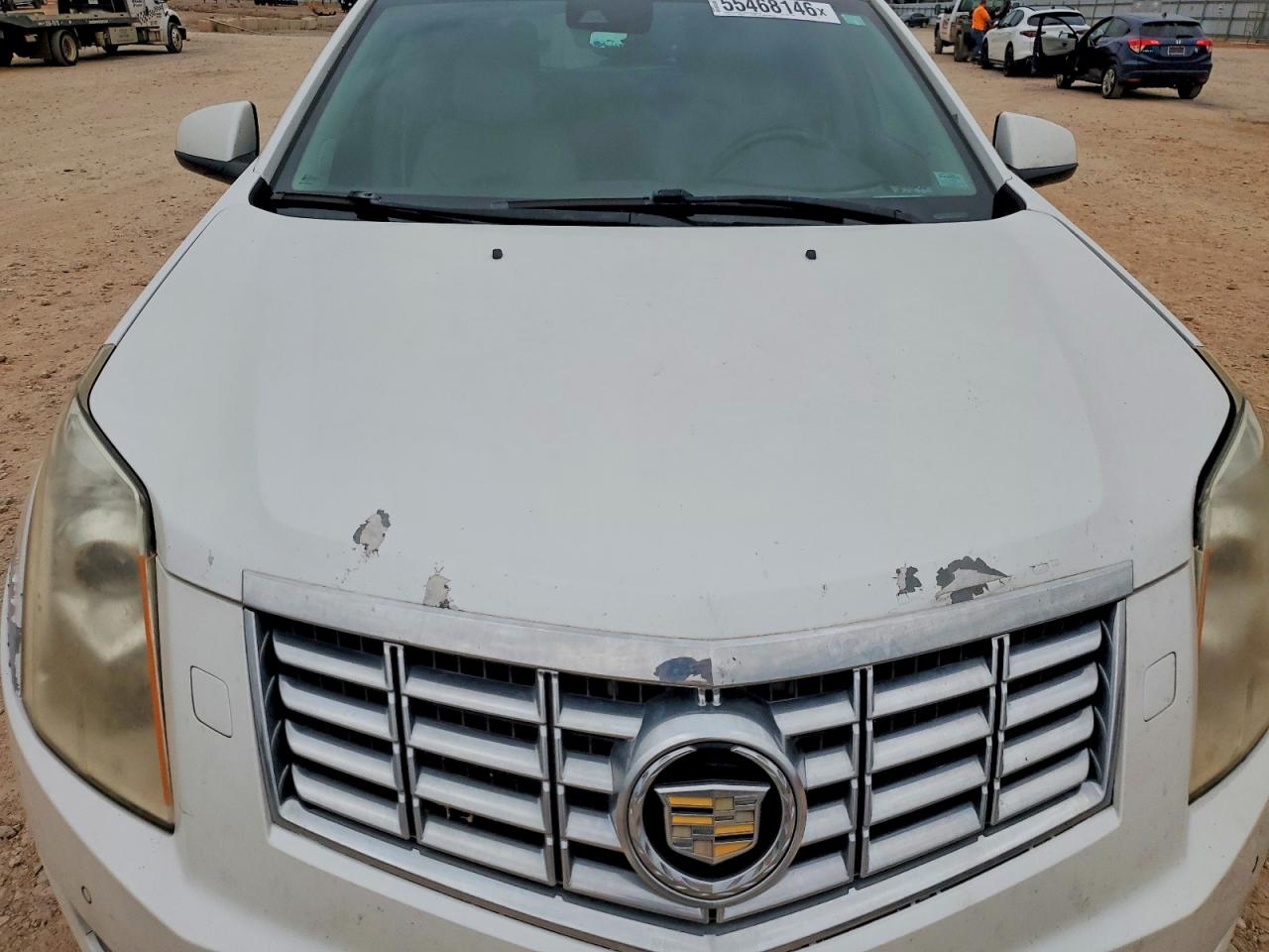 2014 Cadillac Srx White vin: 3GYFNCE36ES564424