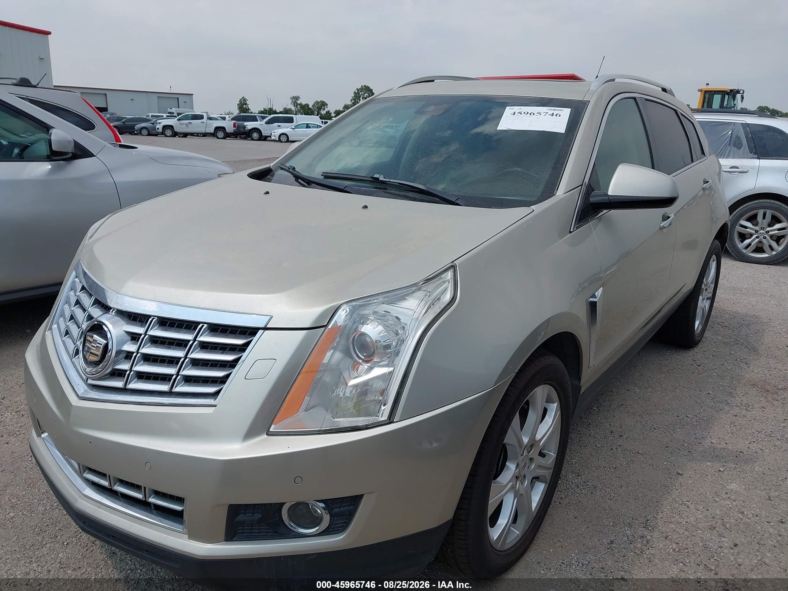 2014 Cadillac Srx Performance Collection Бежевый vin: 3GYFNCE37ES522862