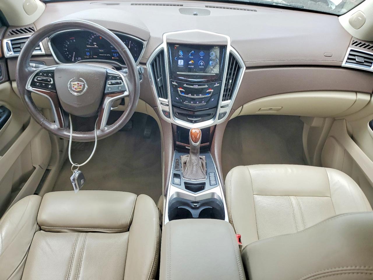 2015 Cadillac Srx Performance Collection White vin: 3GYFNCE37FS535144