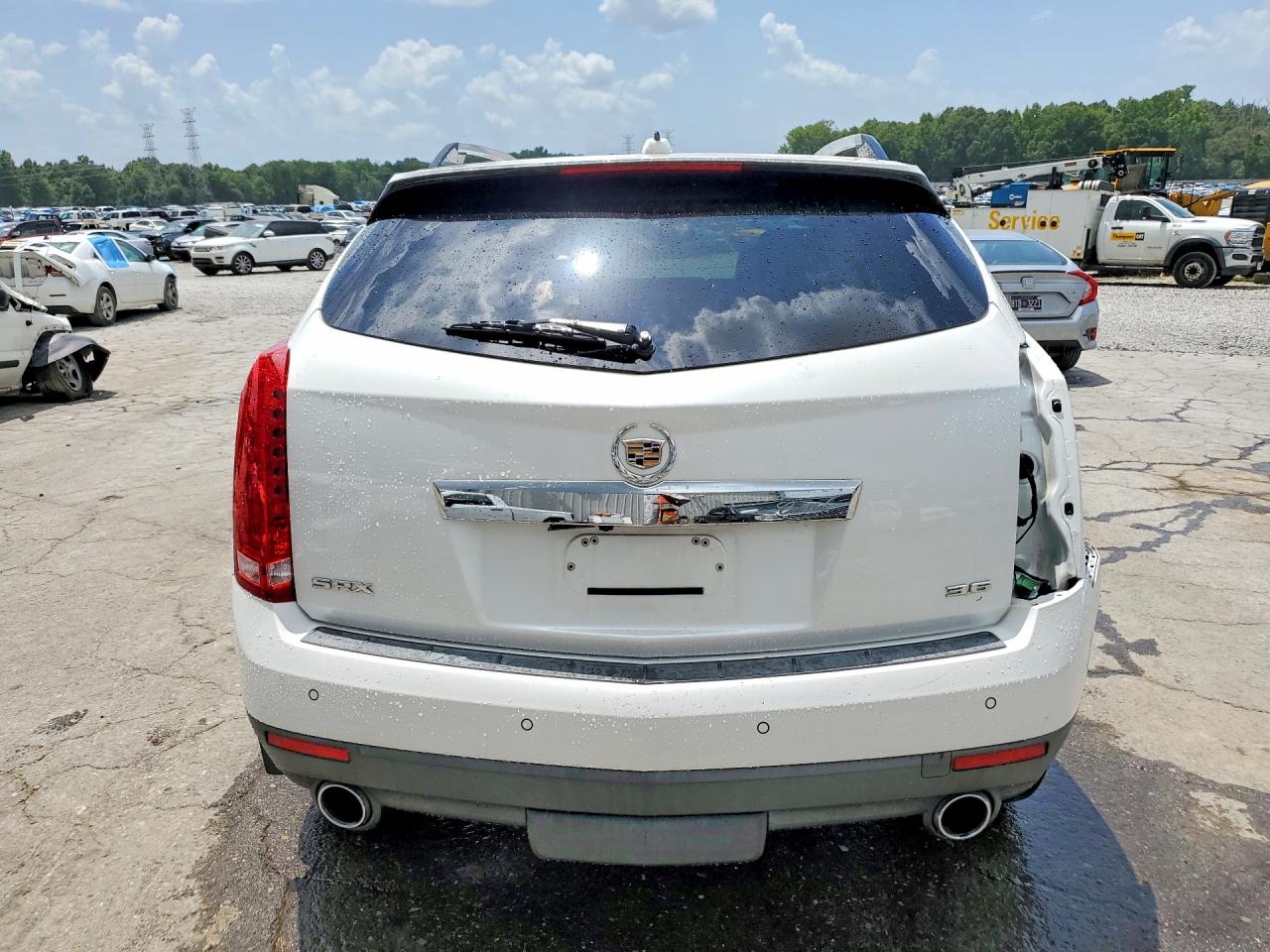 2015 Cadillac Srx Performance Collection White vin: 3GYFNCE37FS535144