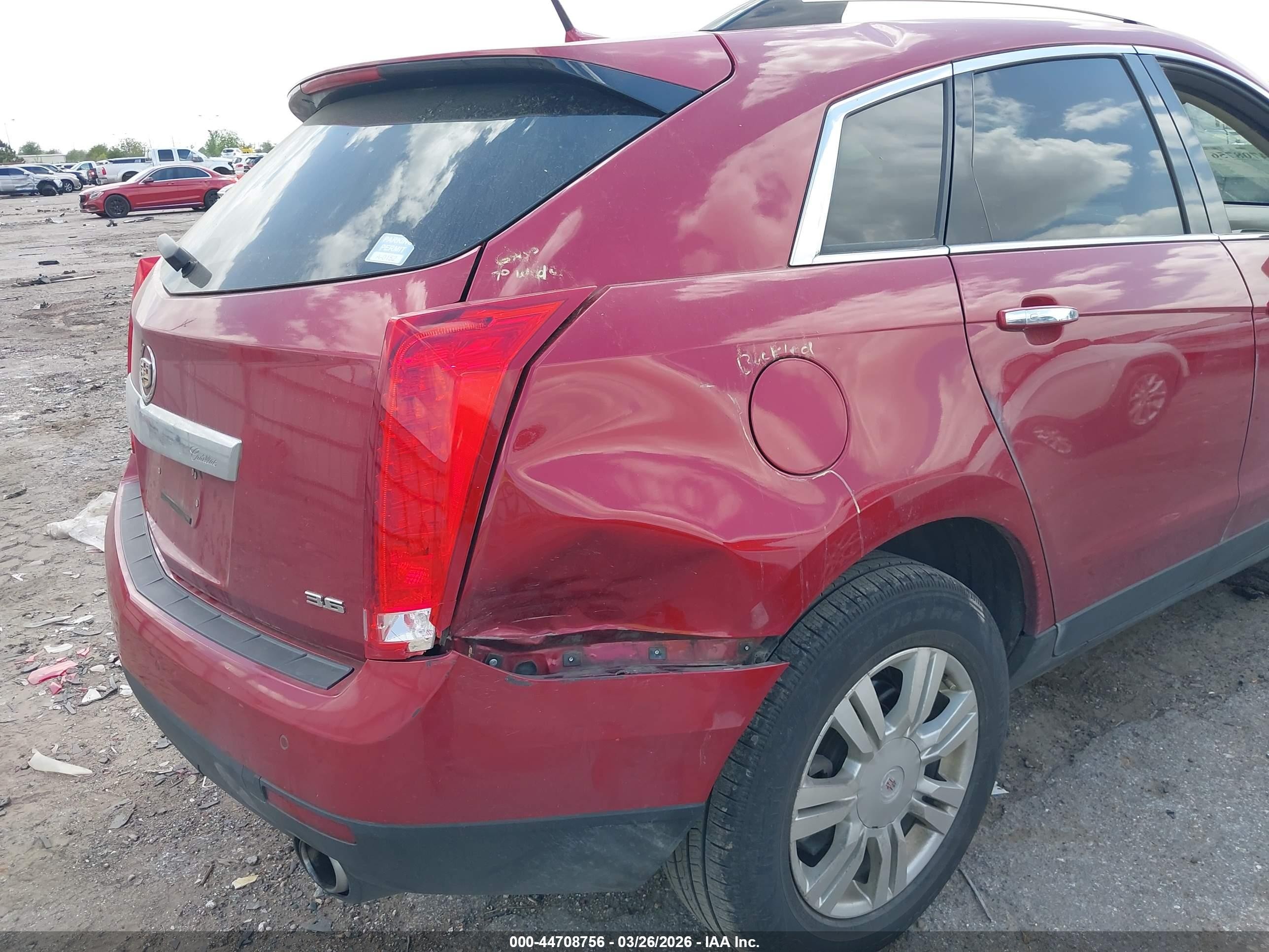 2013 Cadillac Srx Luxury Collection Red vin: 3GYFNCE38DS515594