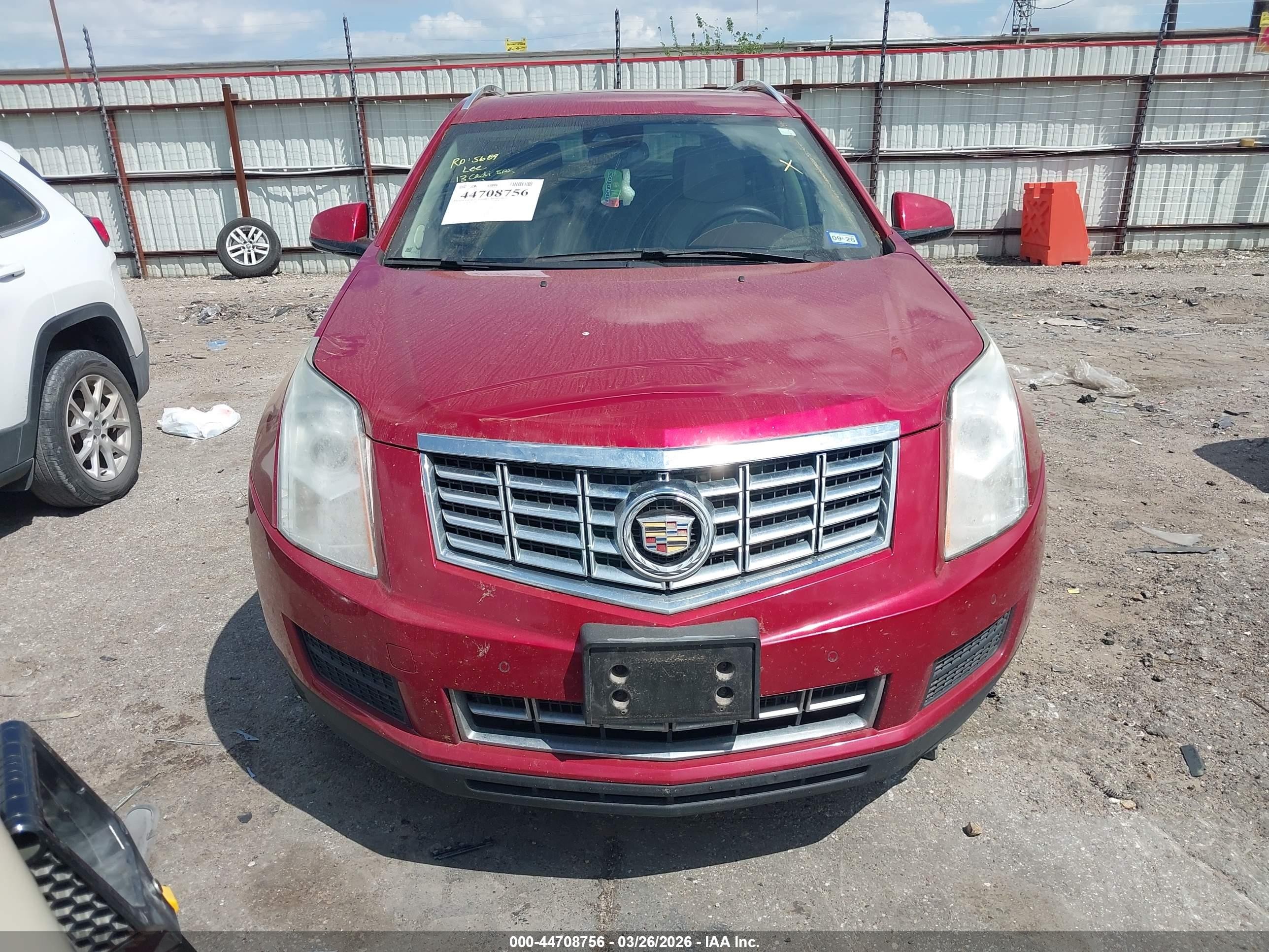 2013 Cadillac Srx Luxury Collection Red vin: 3GYFNCE38DS515594