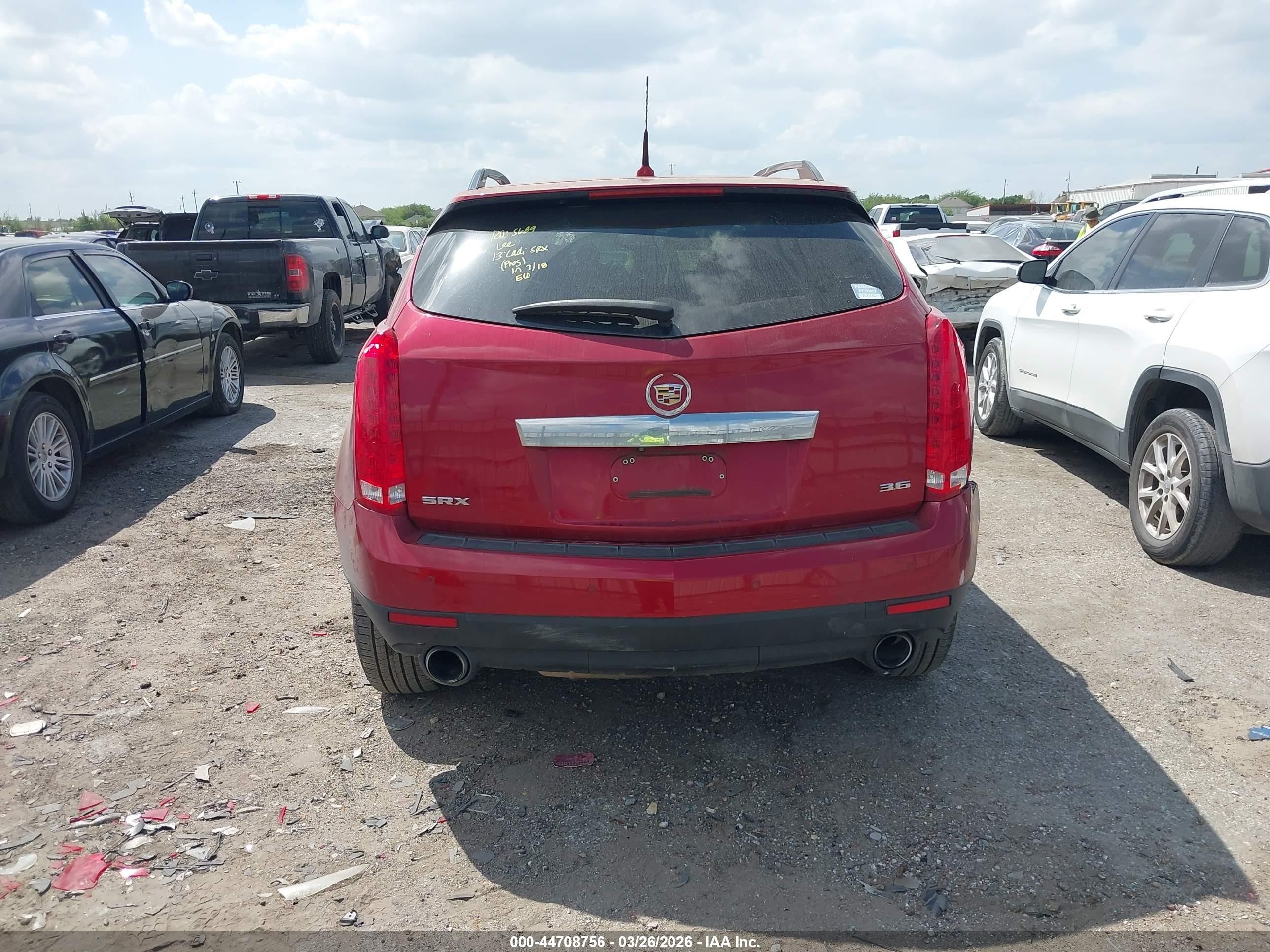 2013 Cadillac Srx Luxury Collection Red vin: 3GYFNCE38DS515594