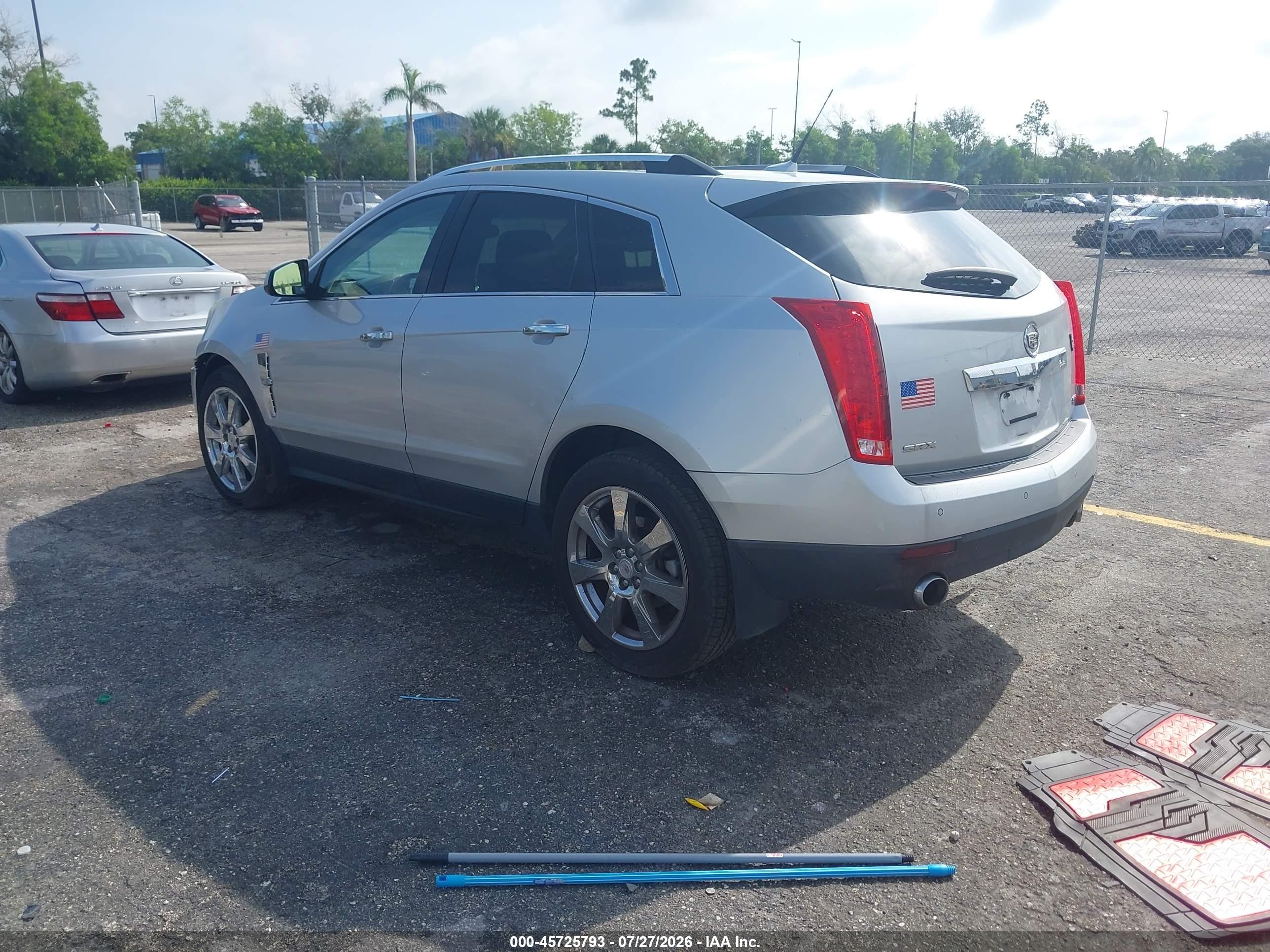 2012 Cadillac Srx Premium Collection Silver vin: 3GYFNCE39CS500598