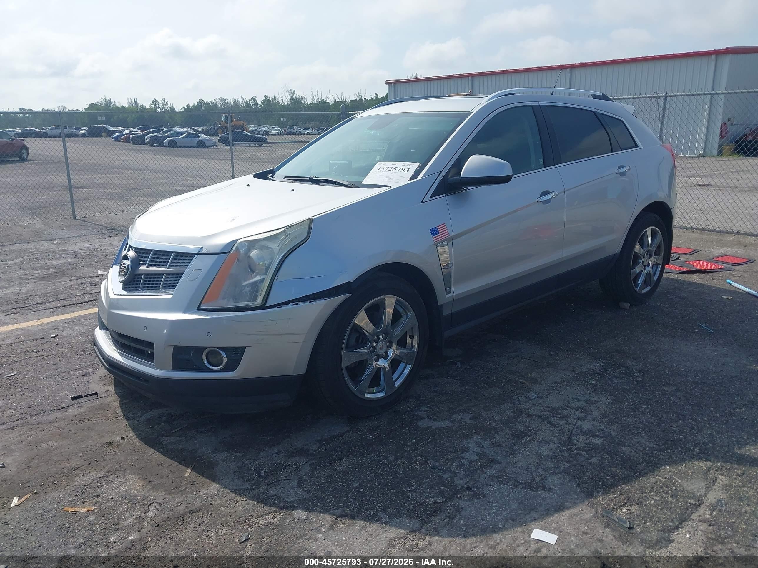 2012 Cadillac Srx Premium Collection Silver vin: 3GYFNCE39CS500598