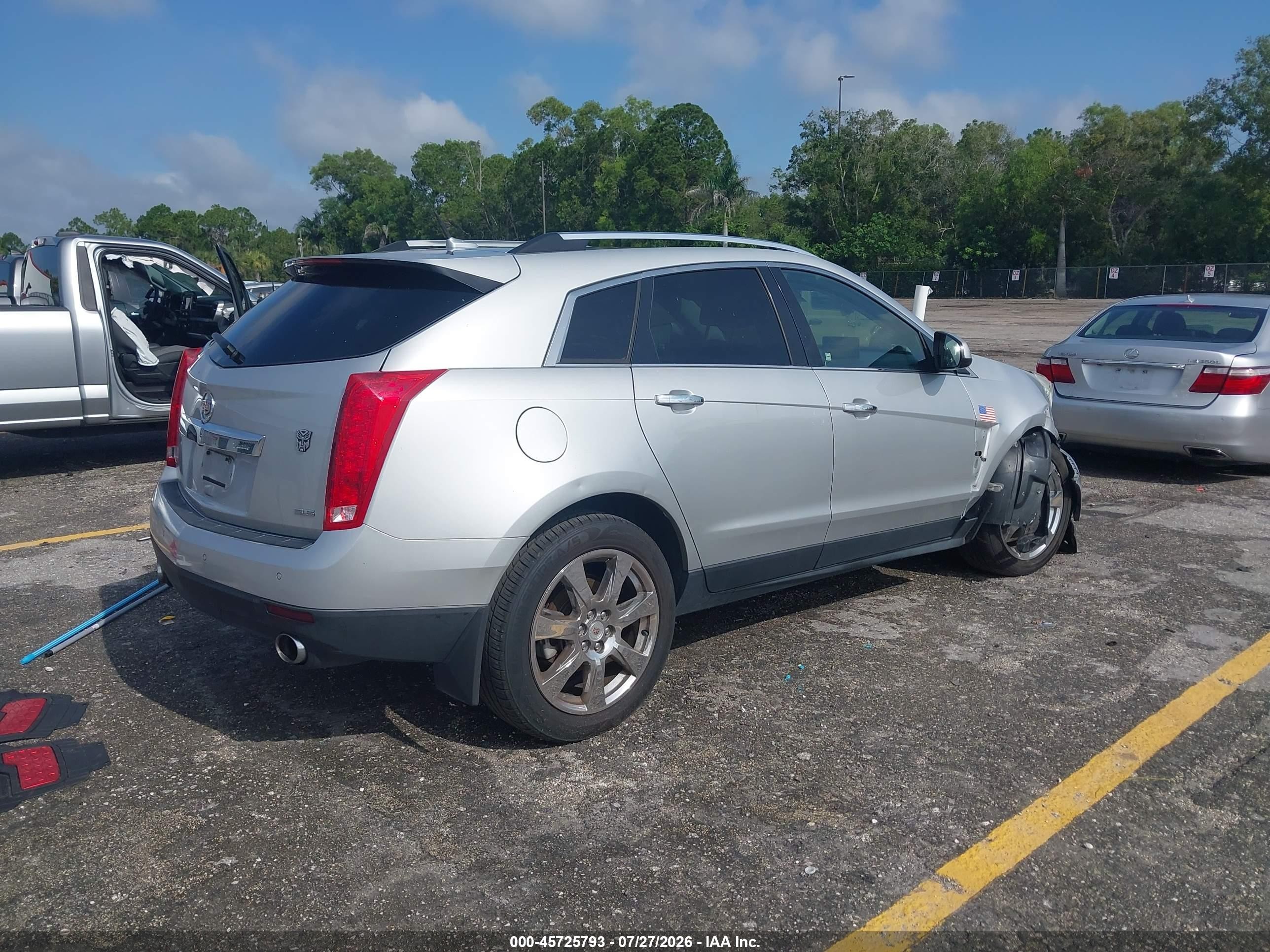 2012 Cadillac Srx Premium Collection Silver vin: 3GYFNCE39CS500598