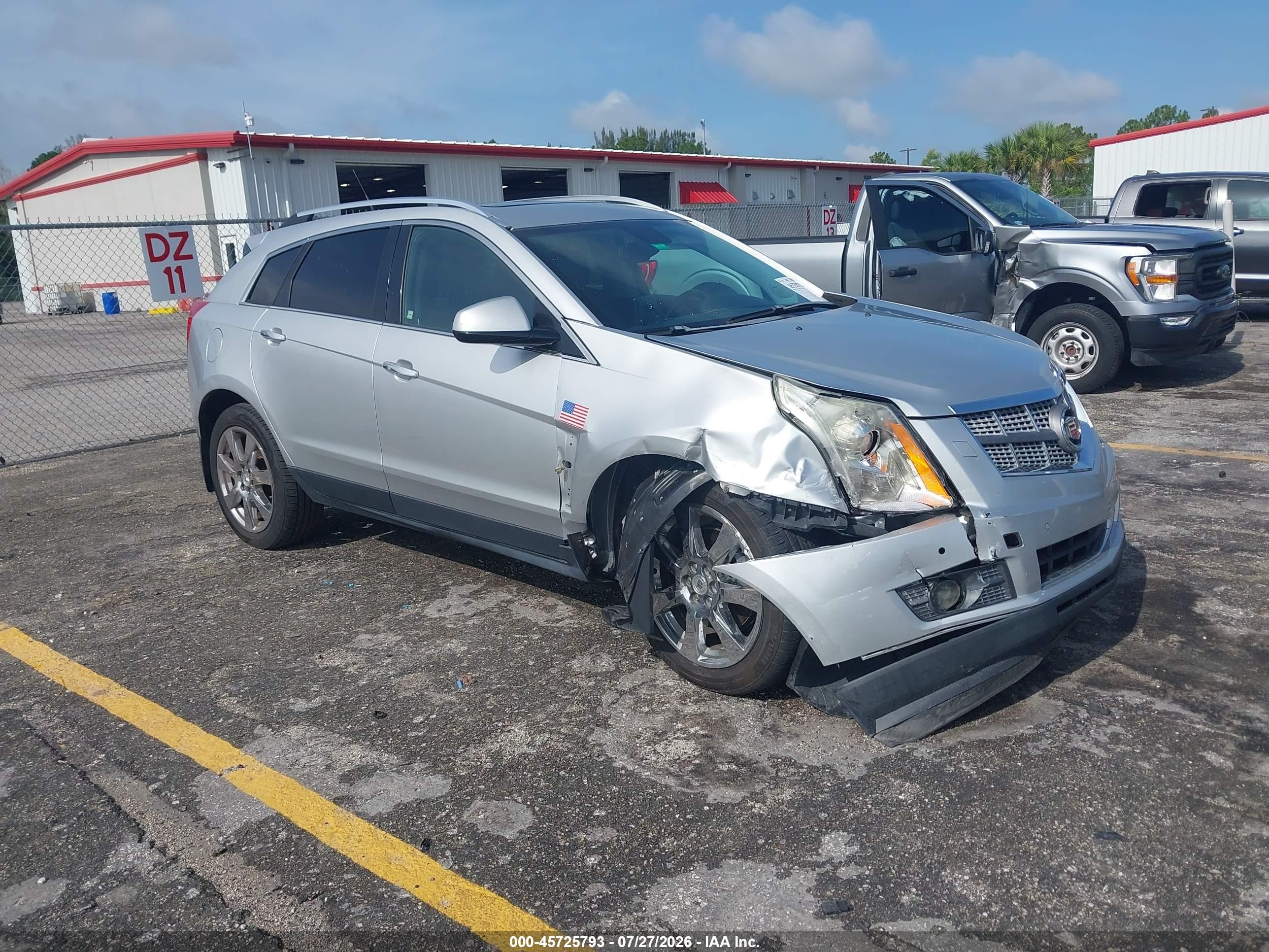 2012 Cadillac Srx Premium Collection Silver vin: 3GYFNCE39CS500598