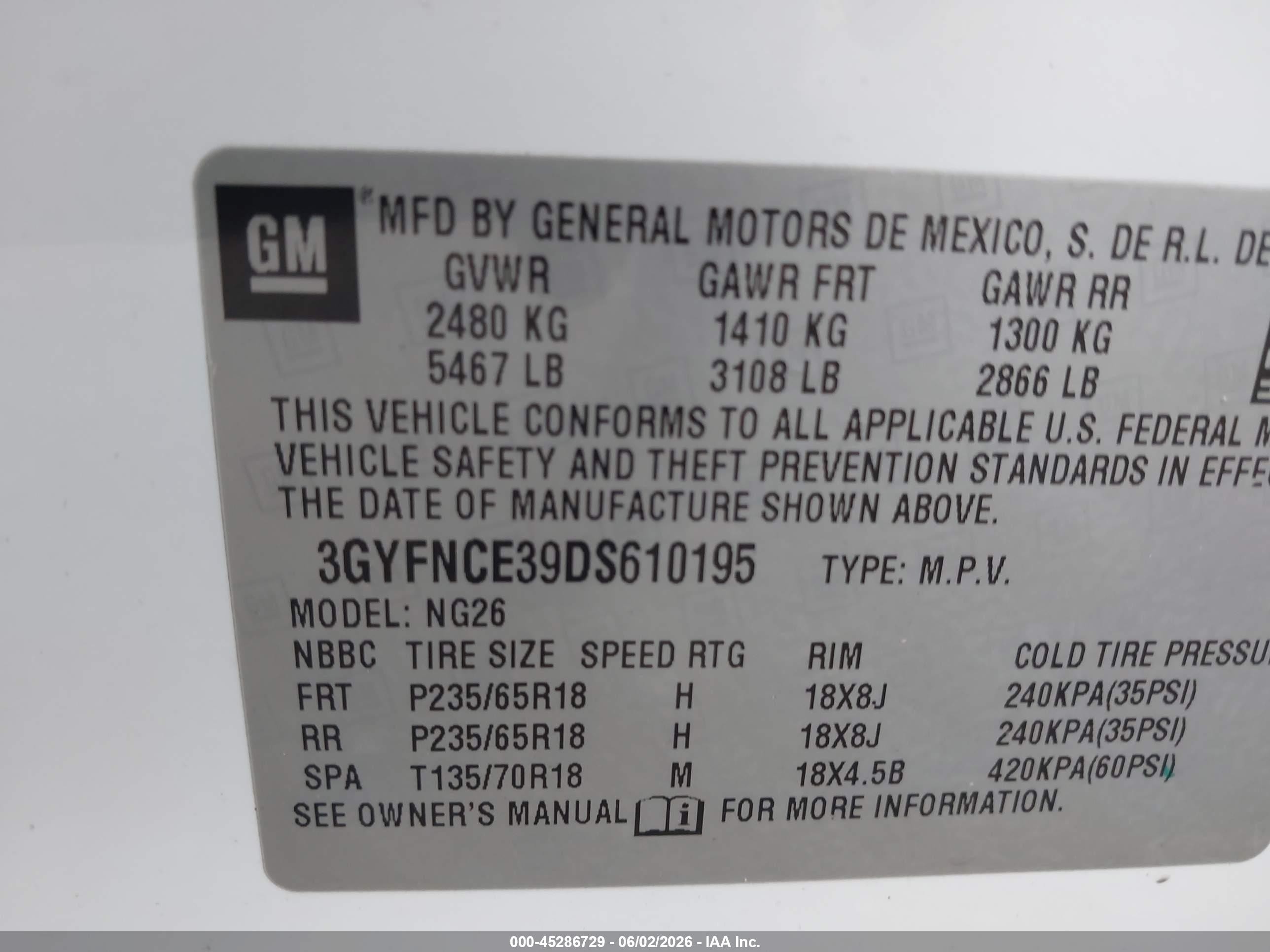 2013 Cadillac Srx Luxury Collection White vin: 3GYFNCE39DS610195