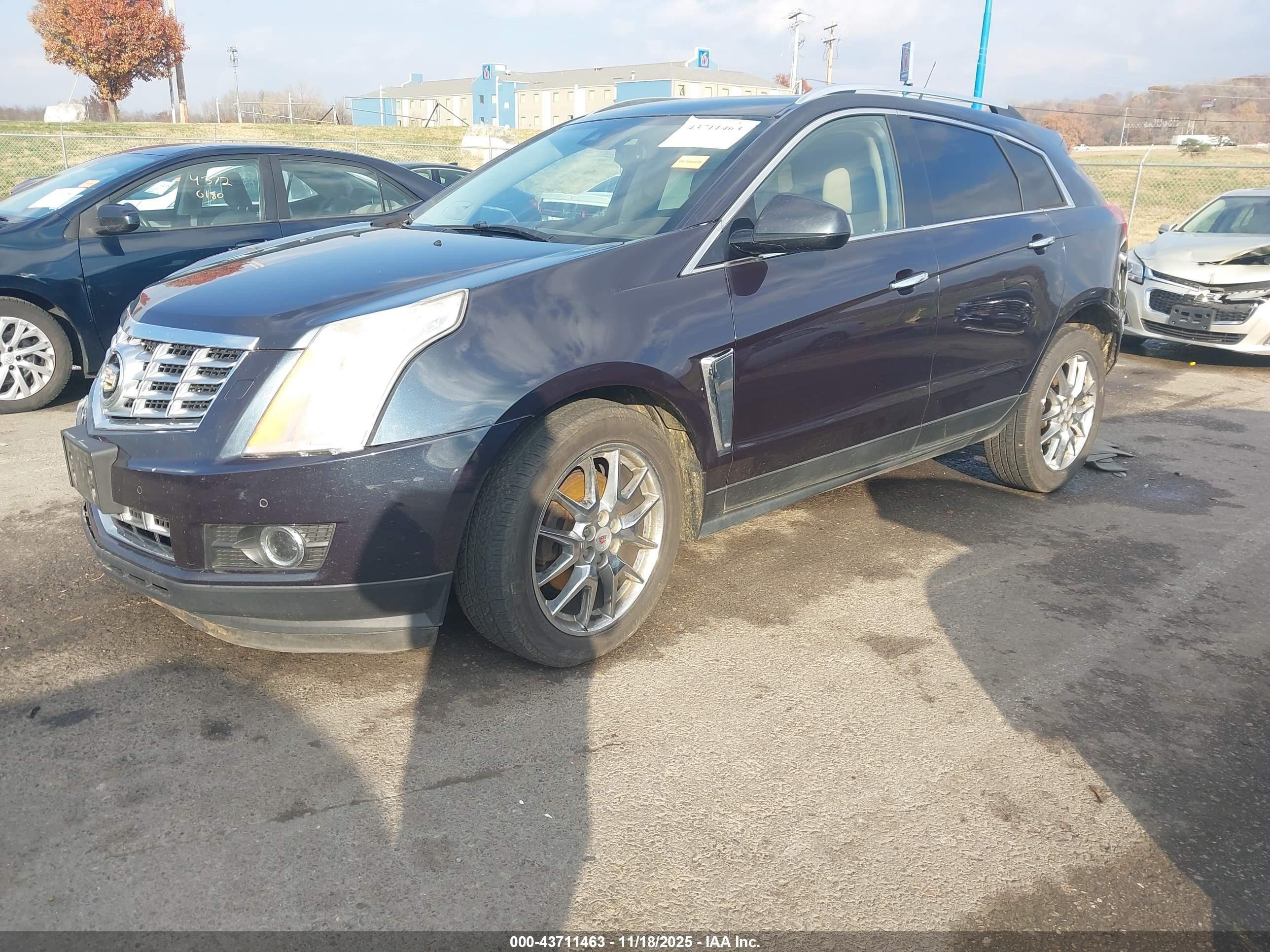 2014 Cadillac Srx Performance Collection Blue vin: 3GYFNCE39ES569603