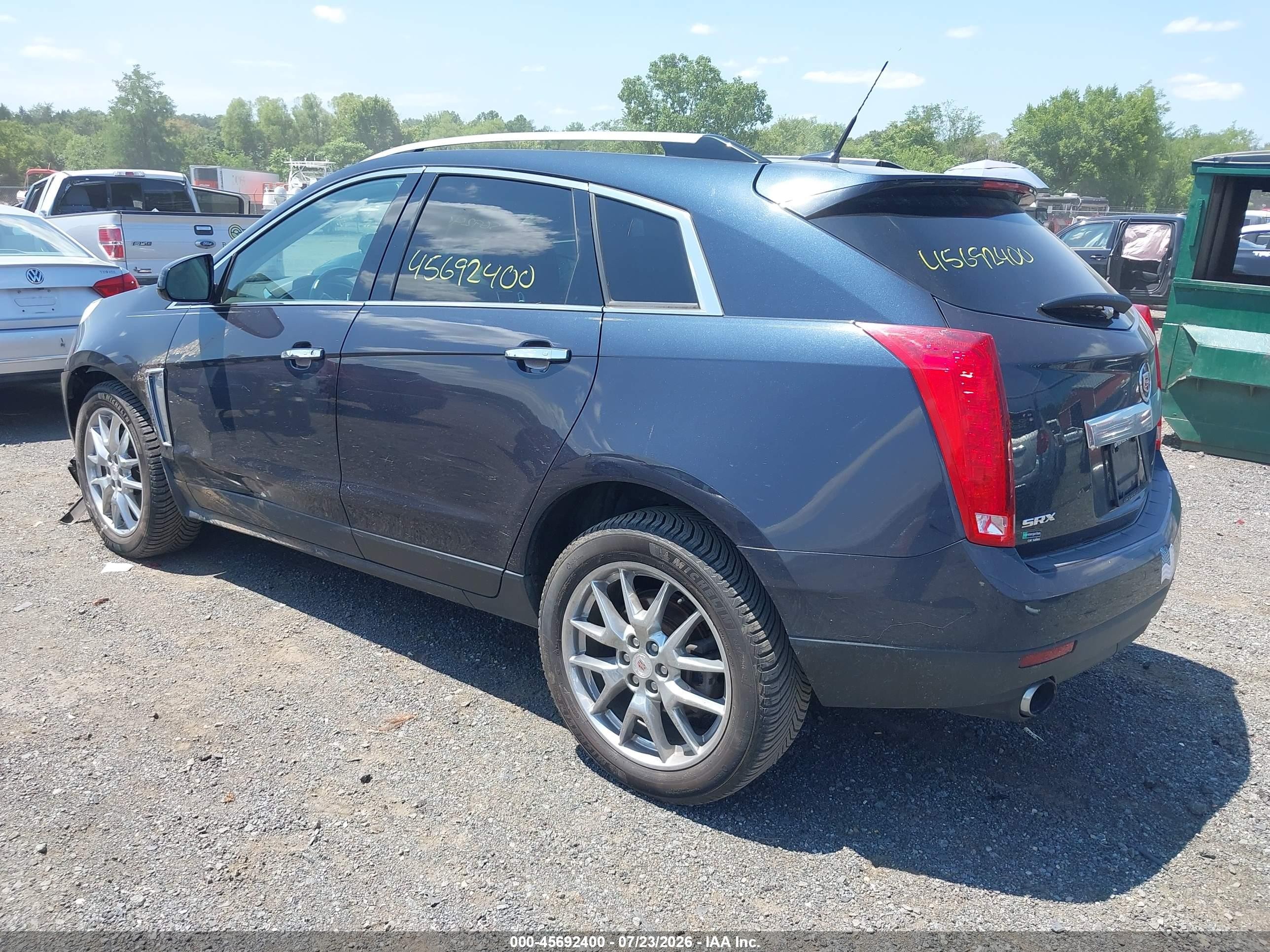 2014 Cadillac Srx Performance Collection Dark Blue vin: 3GYFNCE39ES586286