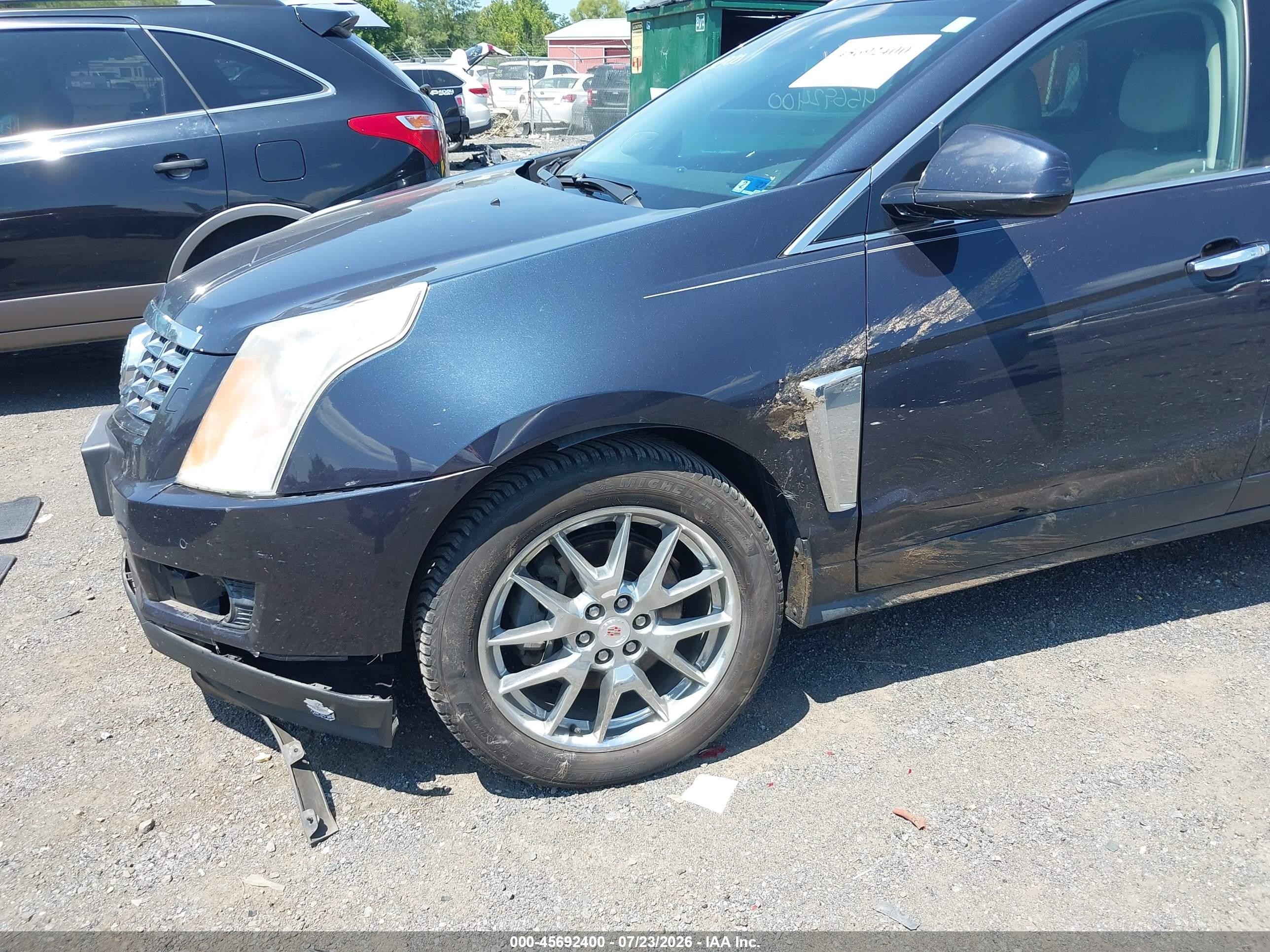 2014 Cadillac Srx Performance Collection Dark Blue vin: 3GYFNCE39ES586286