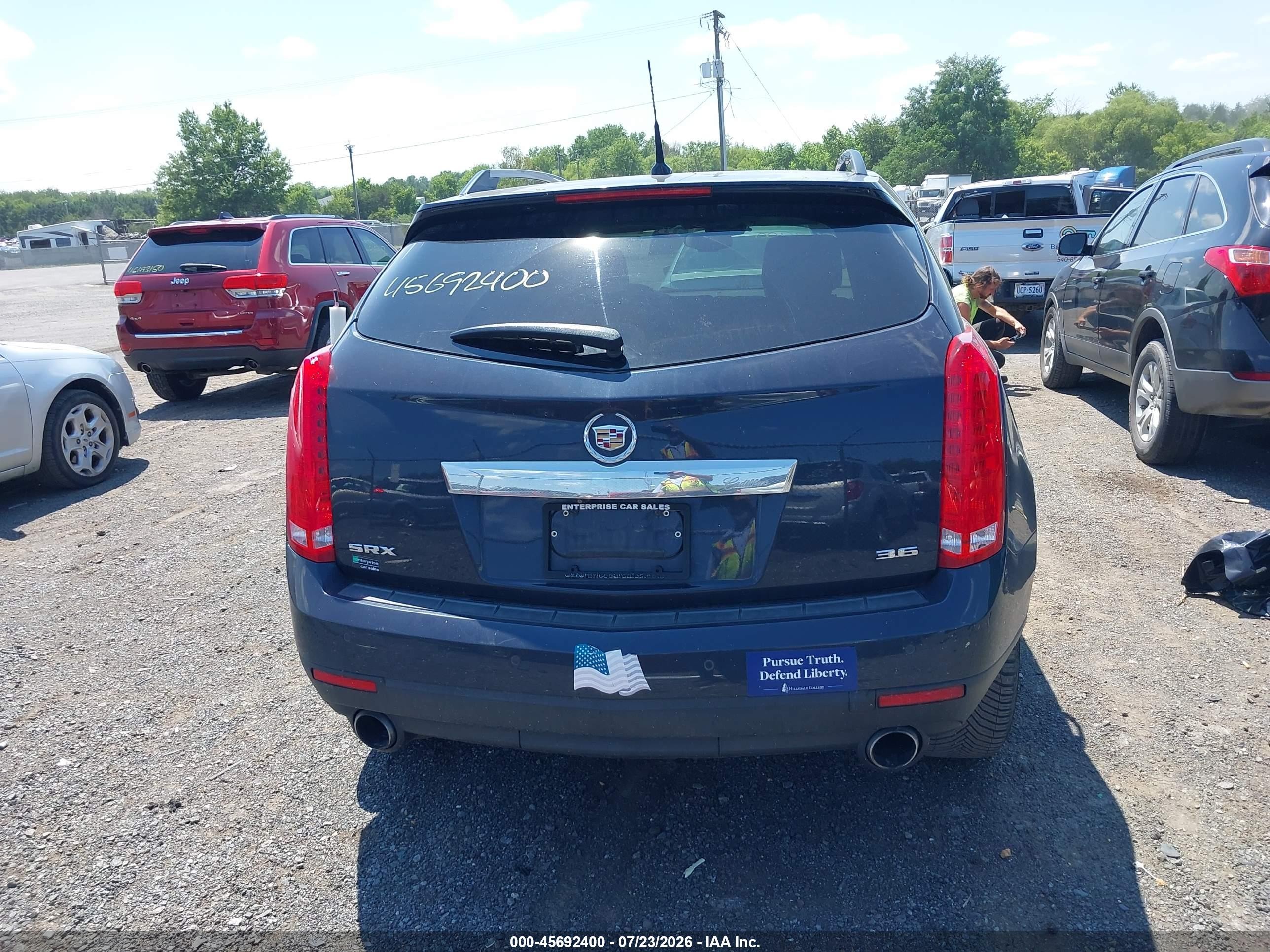 2014 Cadillac Srx Performance Collection Dark Blue vin: 3GYFNCE39ES586286
