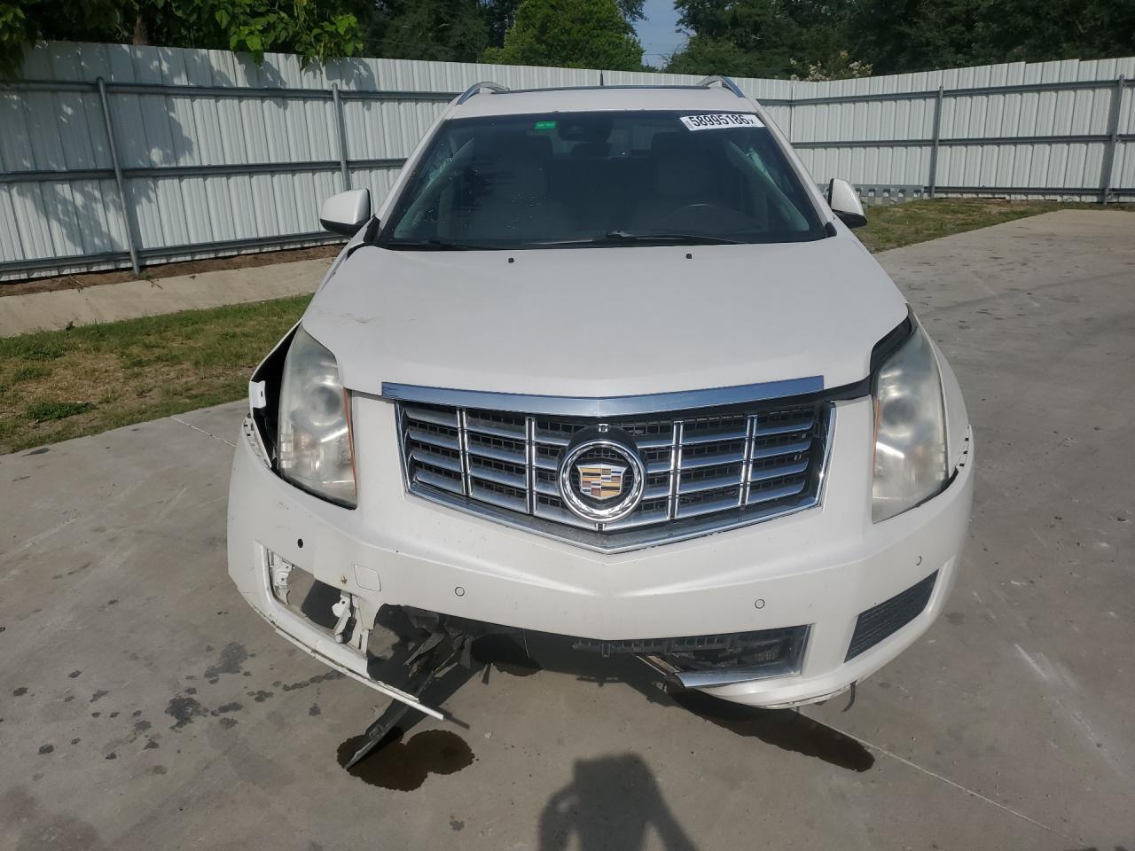 2013 Cadillac Srx Luxury Collection White vin: 3GYFNCE3XDS597568 Damage: Left Head Lamp, Faded, Repair Required