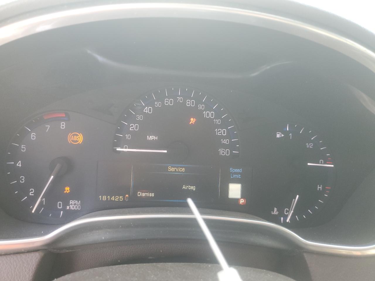 2013 Cadillac Srx Luxury Collection White vin: 3GYFNCE3XDS597568 Damage: Warning Light - Air Bag, On, Unacceptable