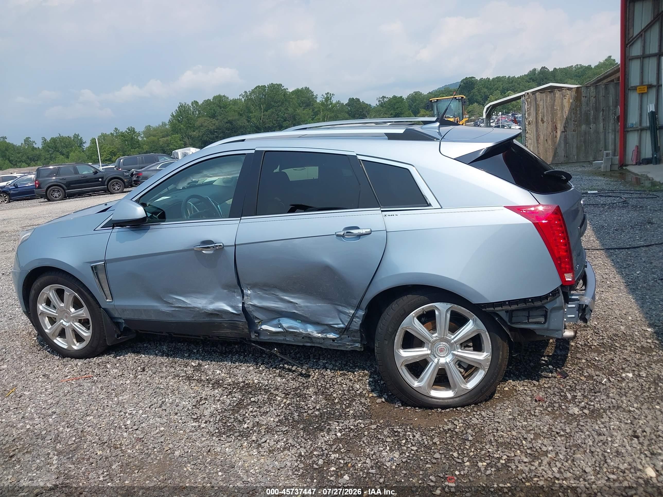 2014 Cadillac Srx Performance Collection Blue vin: 3GYFNCE3XES527702