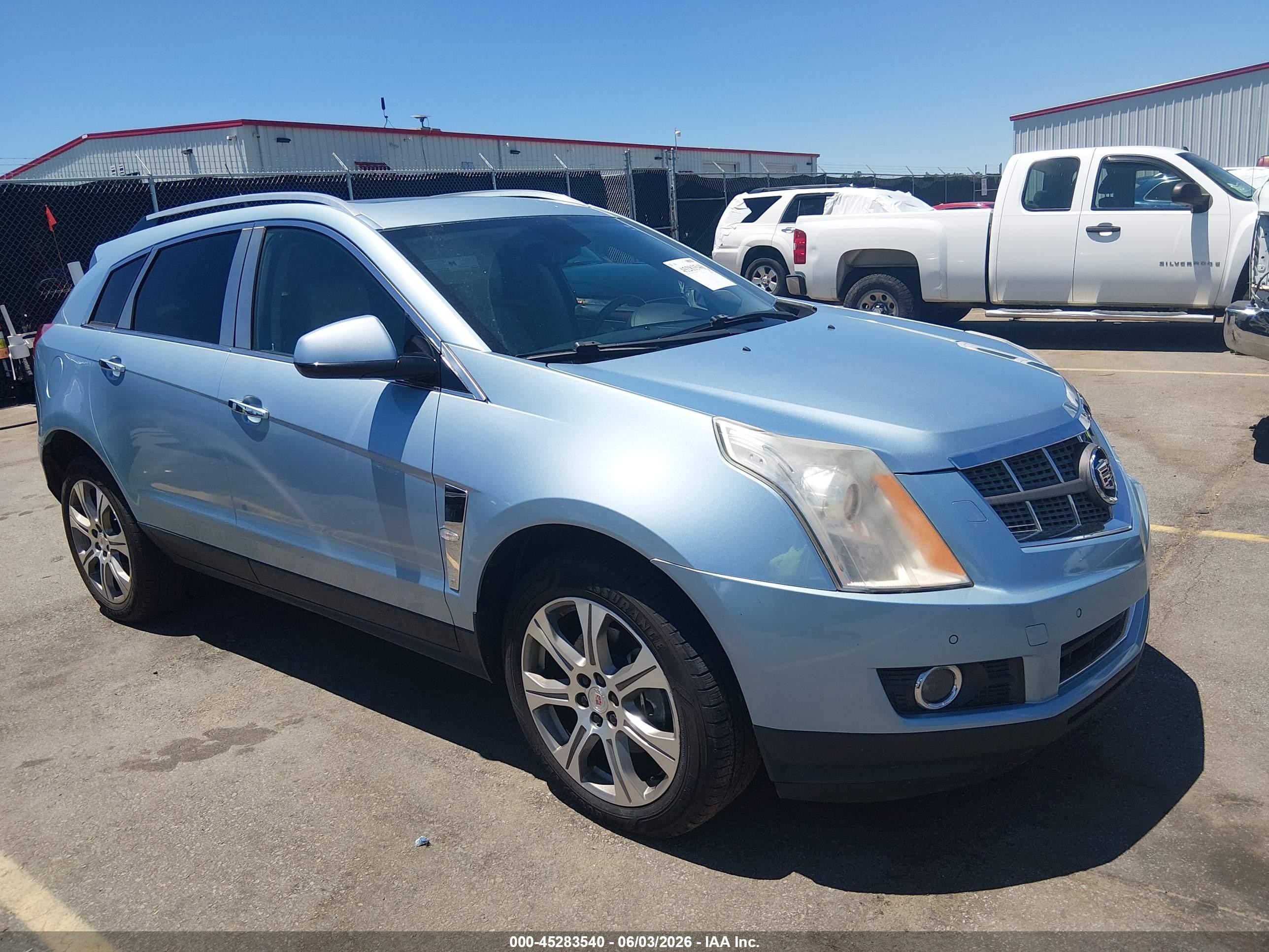 2011 Cadillac Srx Premium Collection Light Blue vin: 3GYFNCEY5BS660505