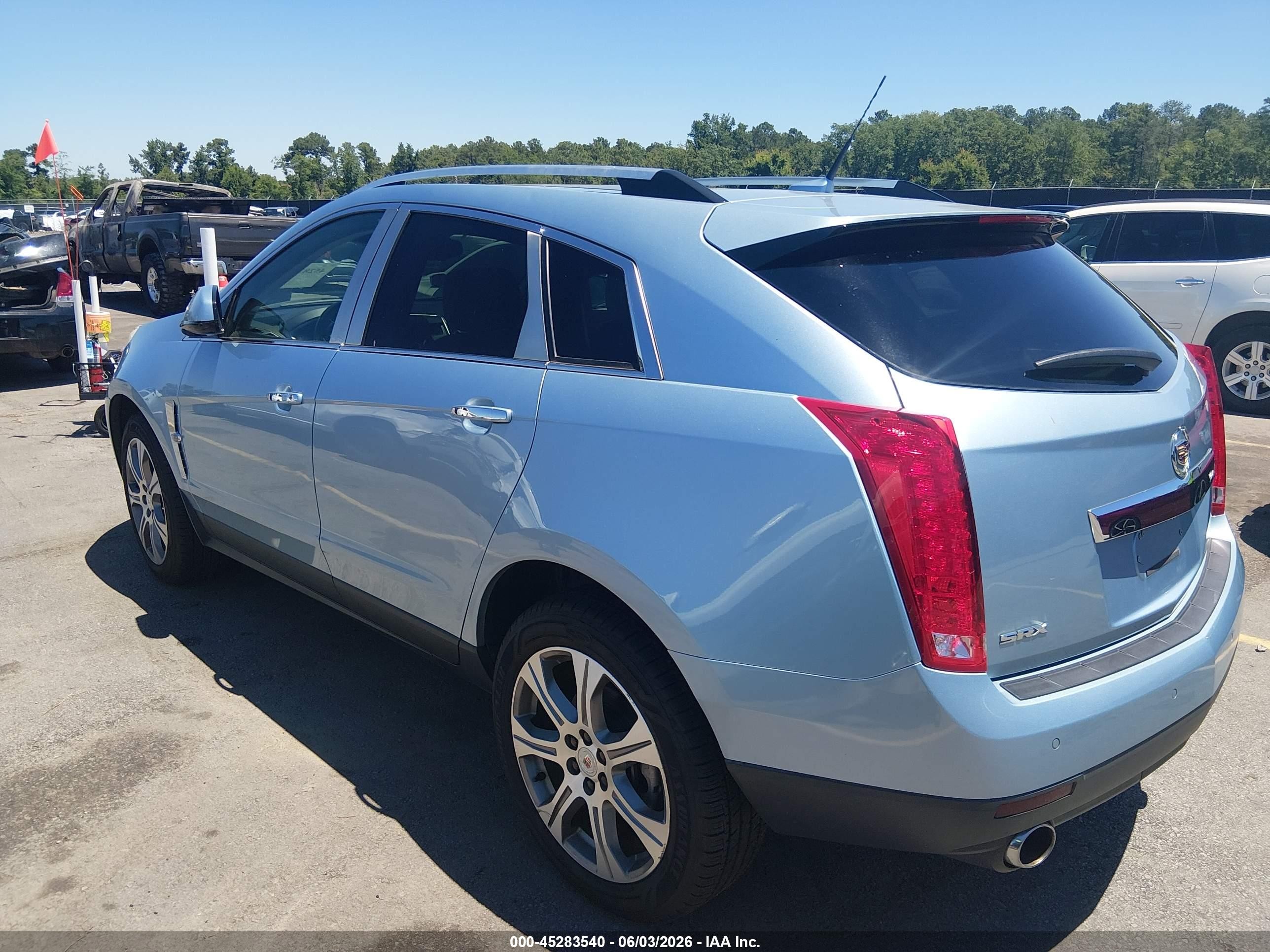 2011 Cadillac Srx Premium Collection Light Blue vin: 3GYFNCEY5BS660505