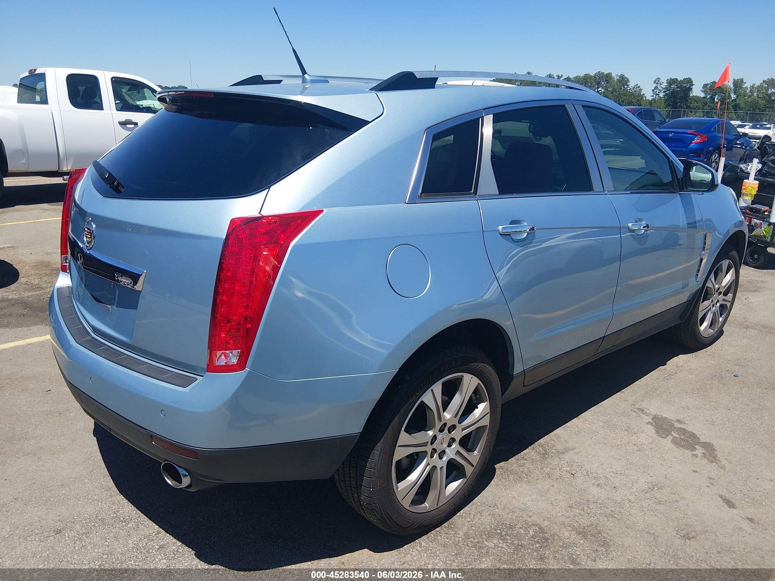 2011 Cadillac Srx Premium Collection Light Blue vin: 3GYFNCEY5BS660505
