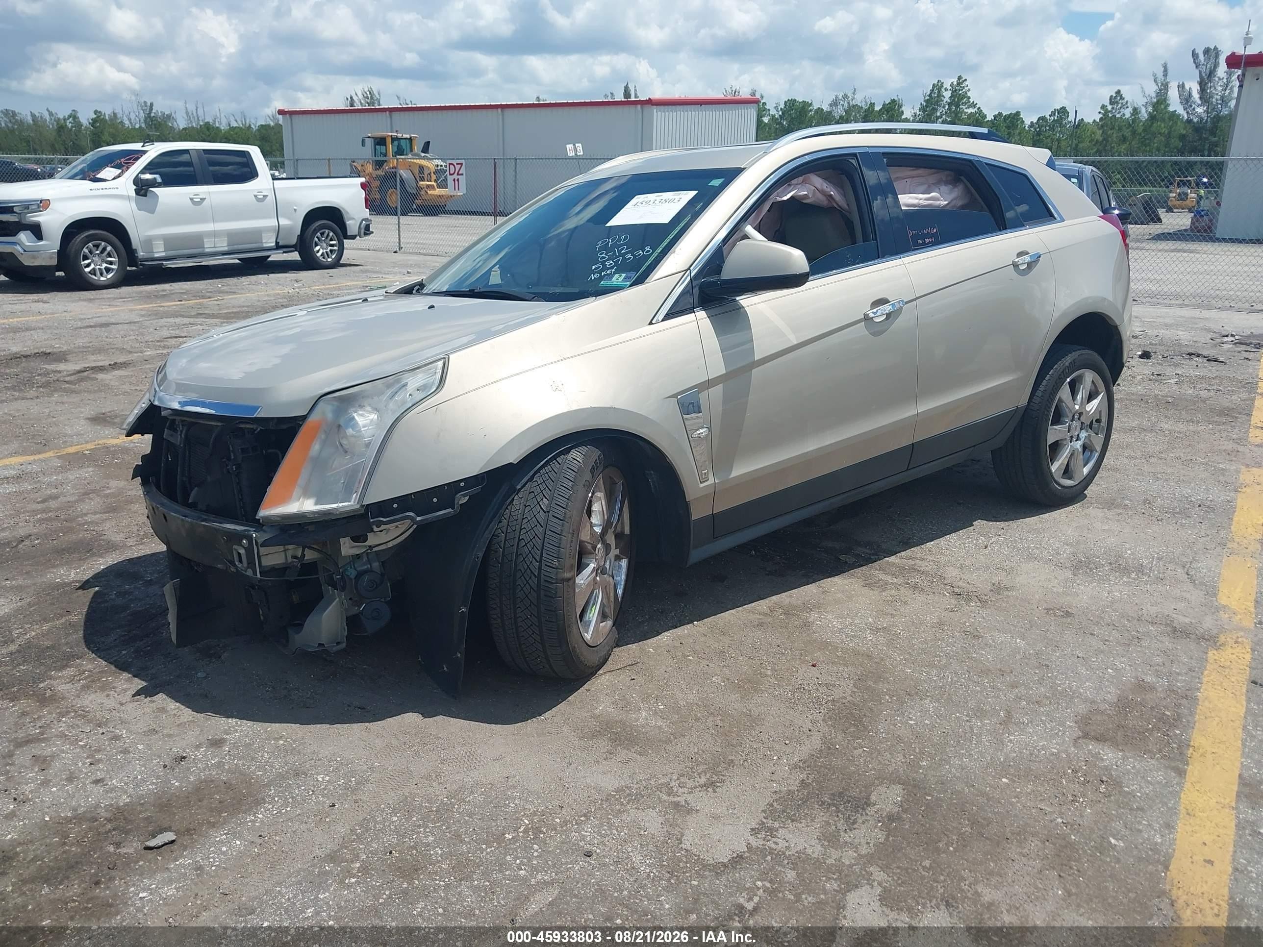 2010 Cadillac Srx Premium Collection Gold vin: 3GYFNCEYXAS587338