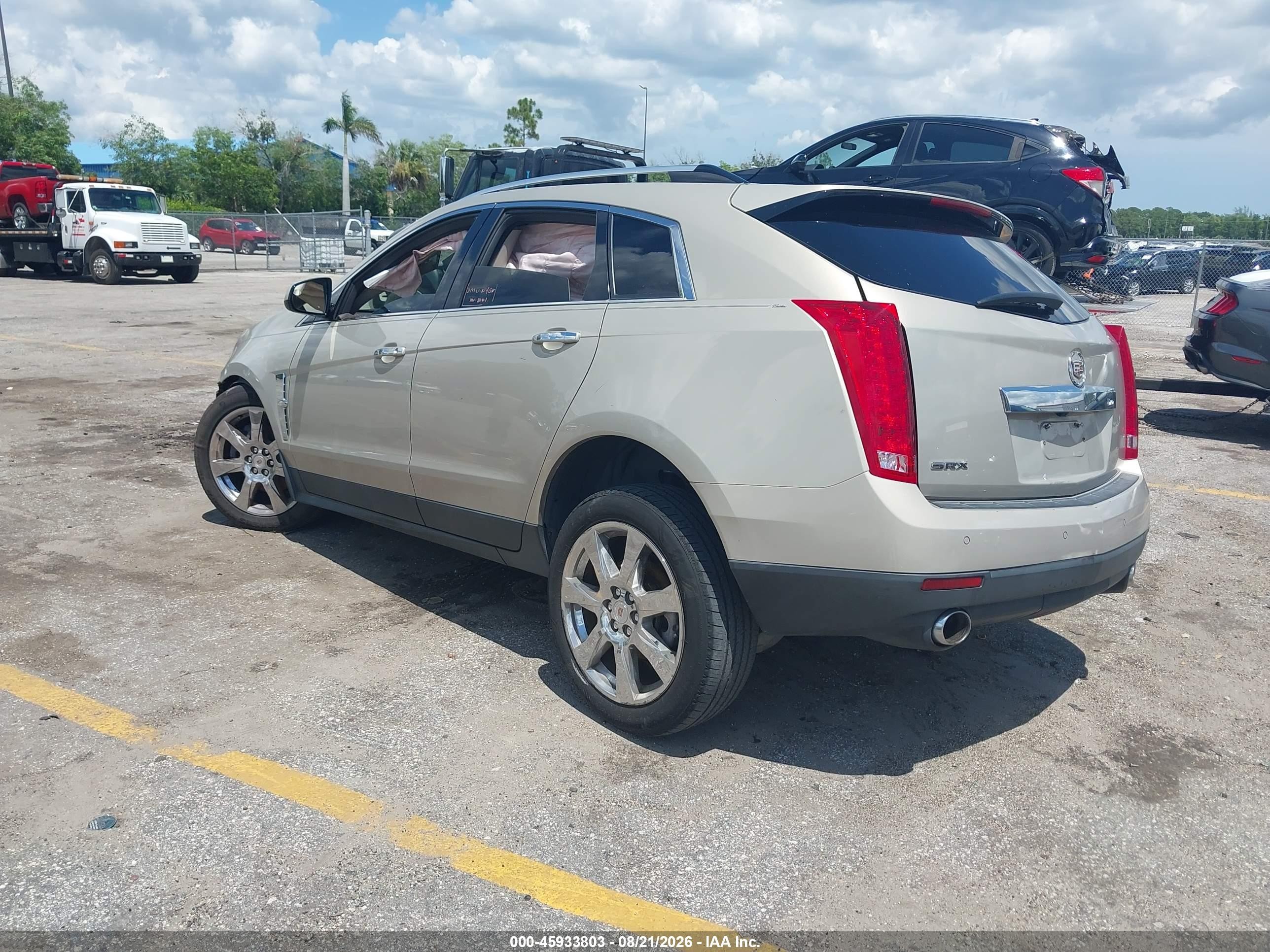 2010 Cadillac Srx Premium Collection Gold vin: 3GYFNCEYXAS587338