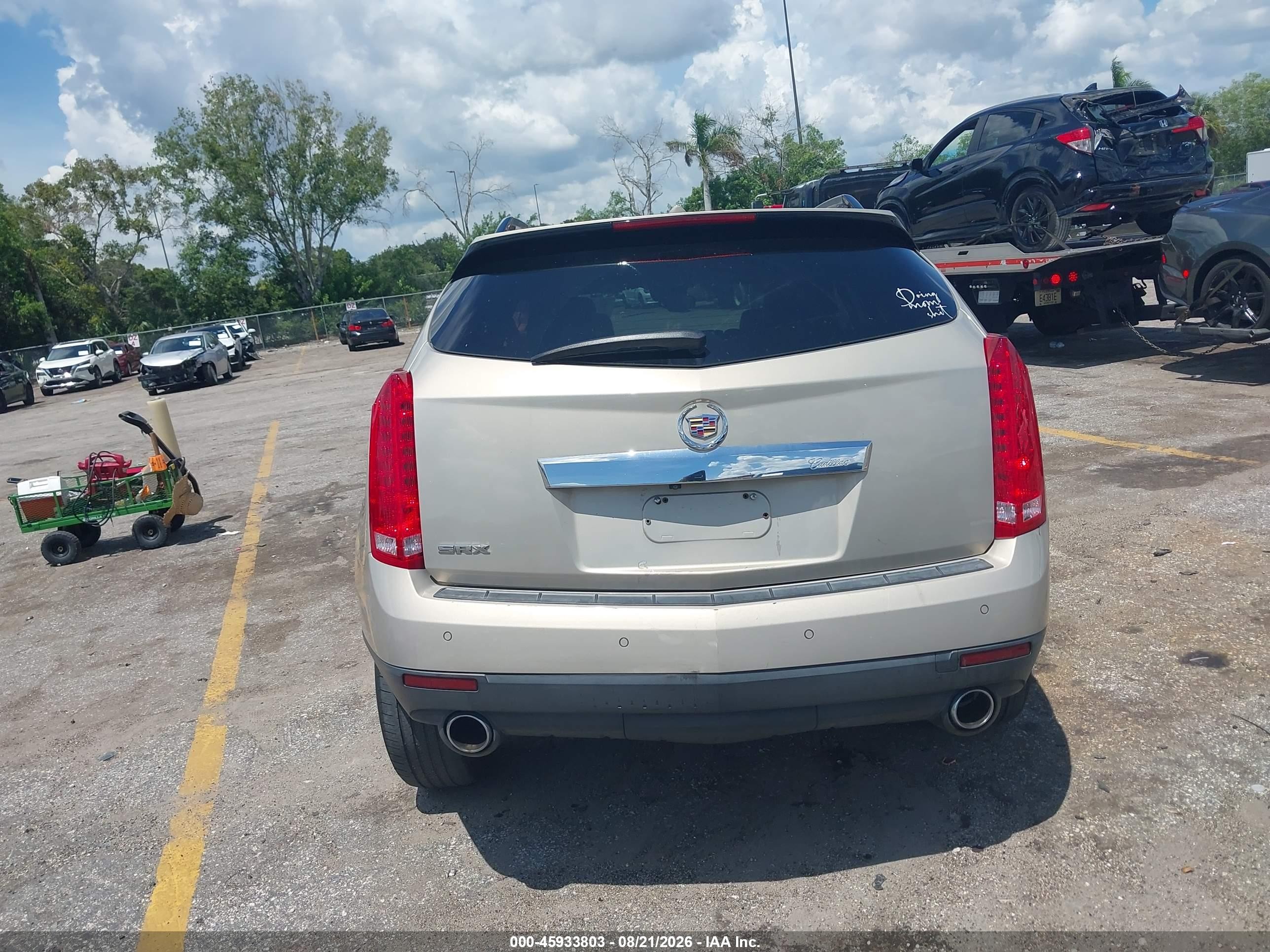 2010 Cadillac Srx Premium Collection Gold vin: 3GYFNCEYXAS587338