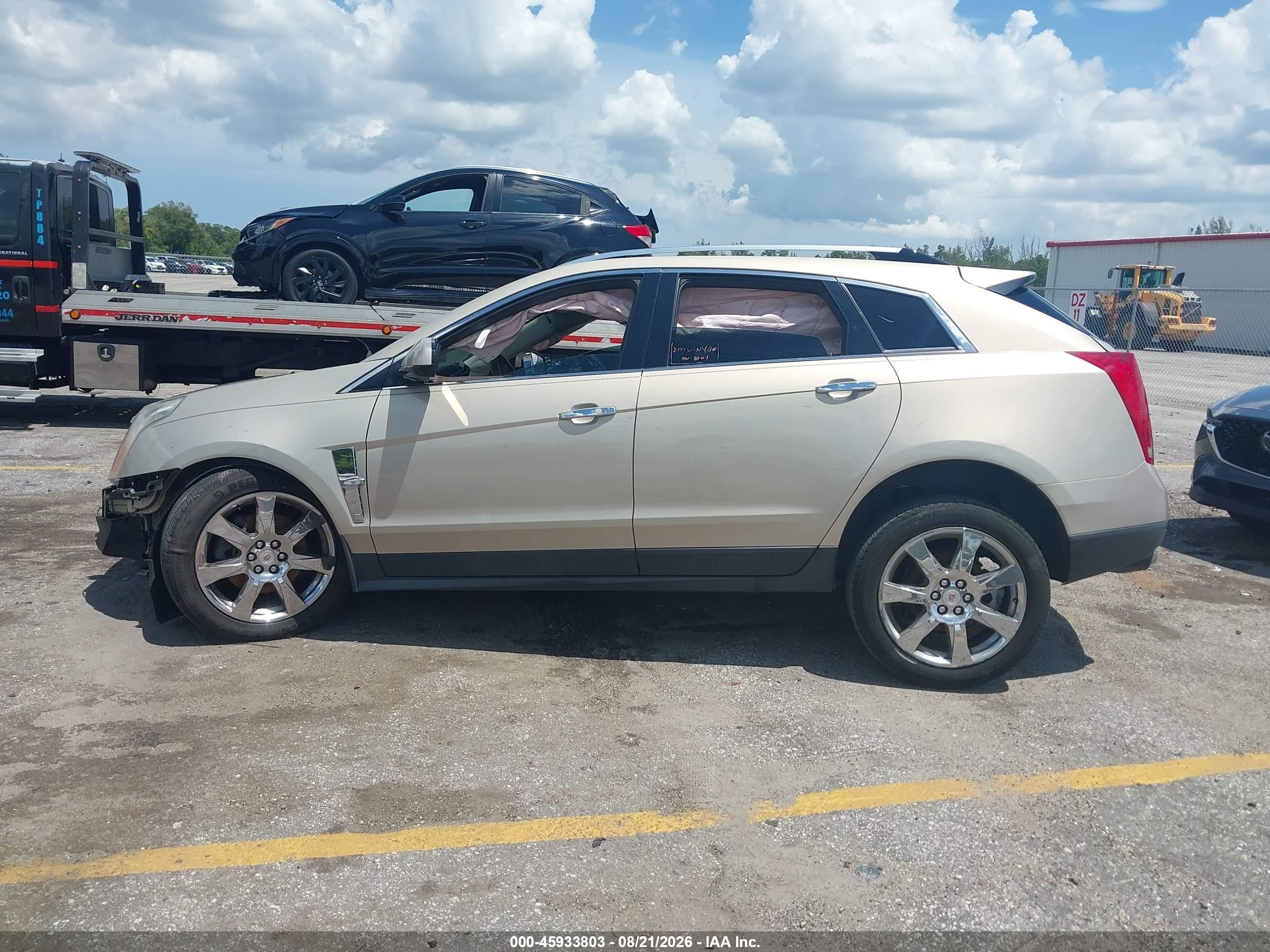 2010 Cadillac Srx Premium Collection Gold vin: 3GYFNCEYXAS587338