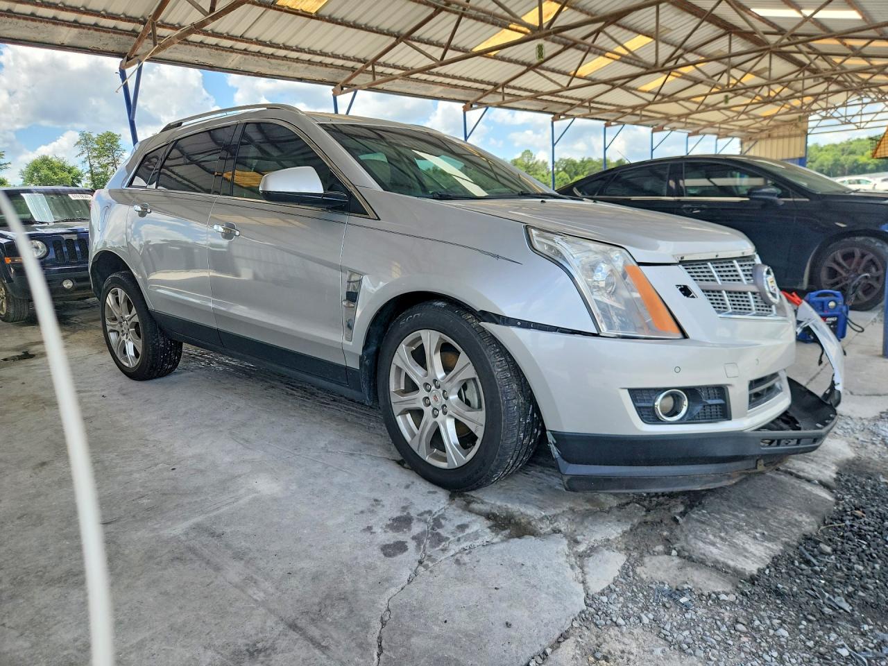 2010 Cadillac Srx Premium Collection Silver vin: 3GYFNCEYXAS652043