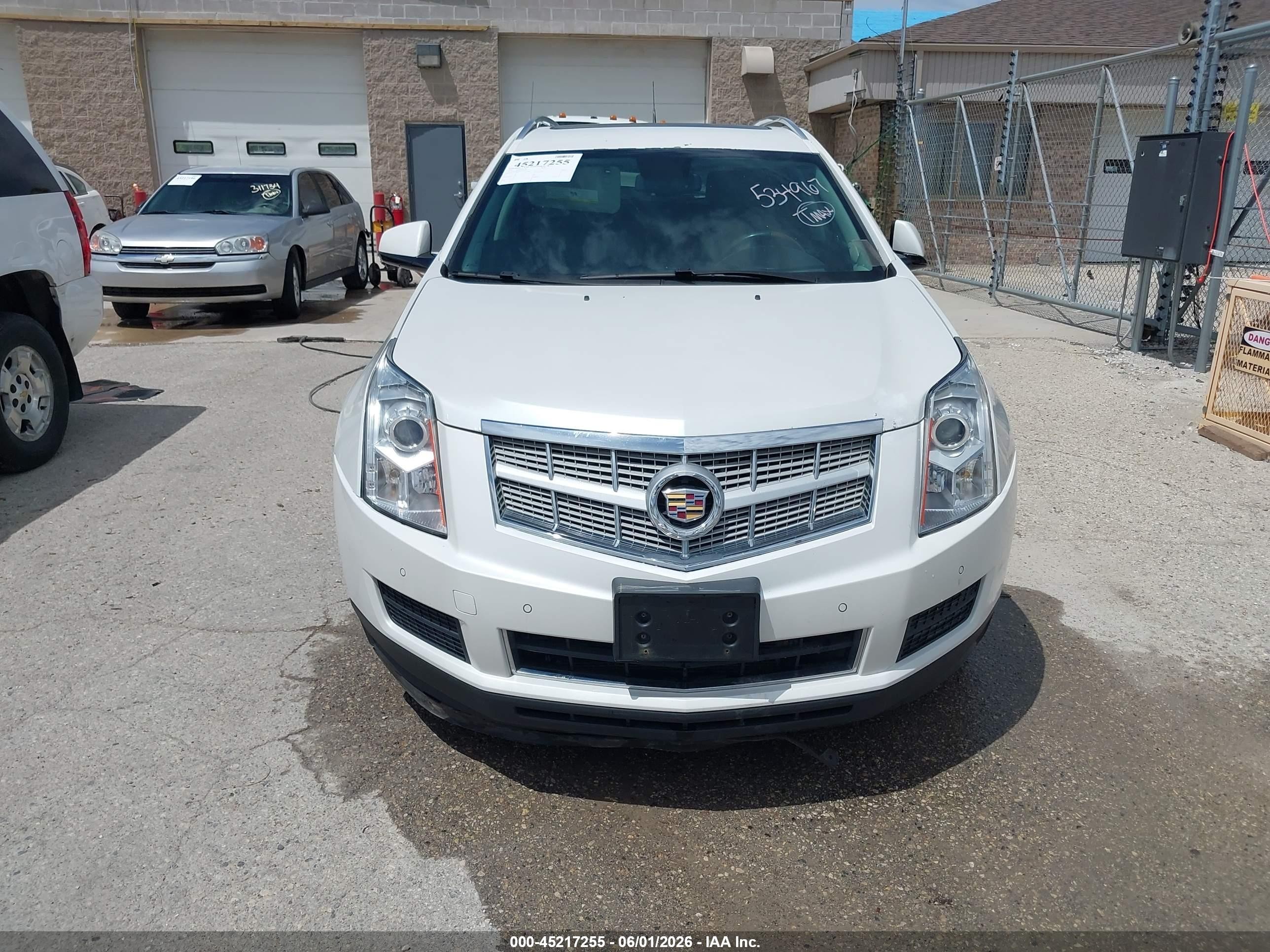 2012 Cadillac Srx Luxury Collection White vin: 3GYFNDE30CS534967