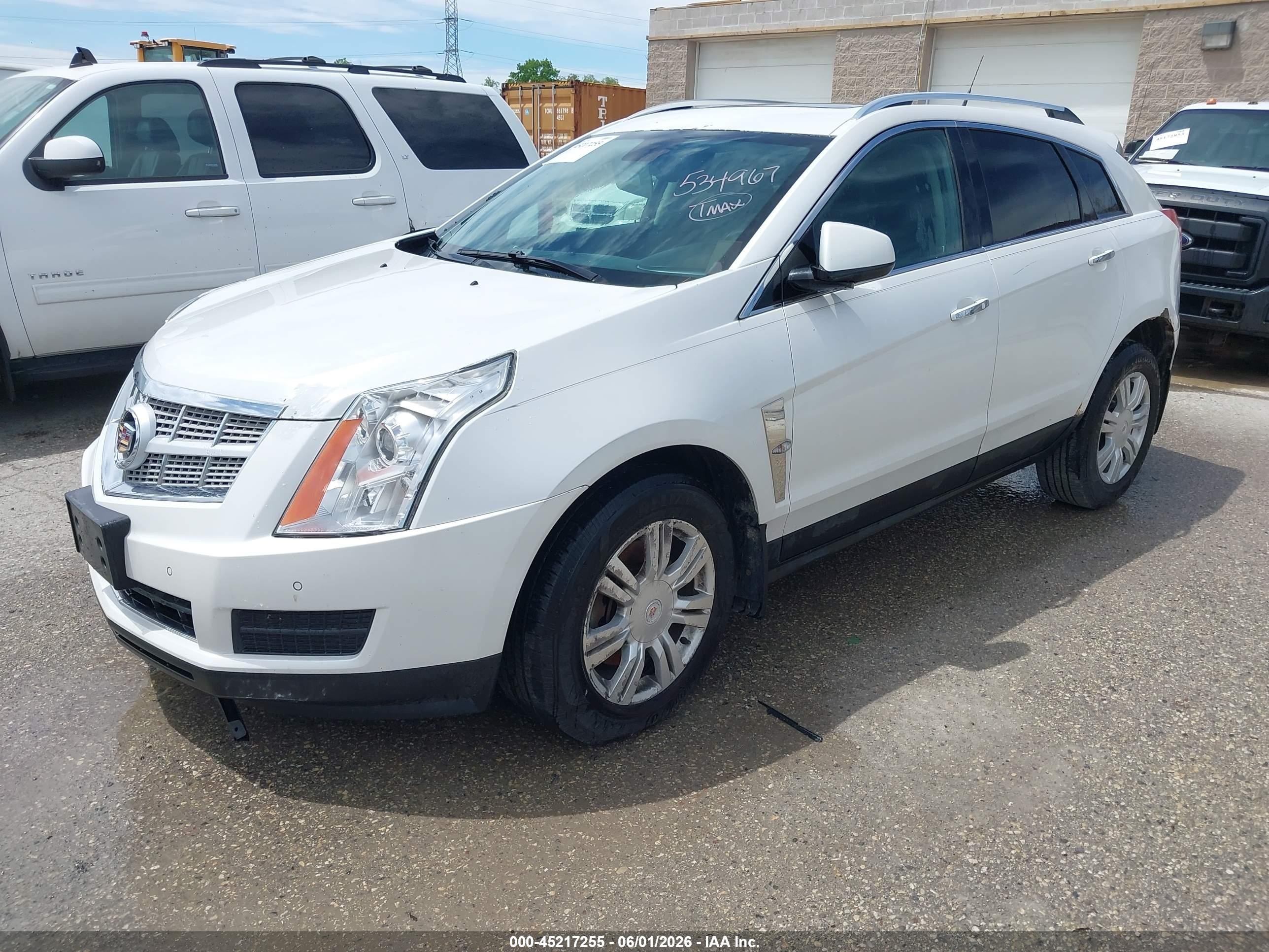 2012 Cadillac Srx Luxury Collection White vin: 3GYFNDE30CS534967