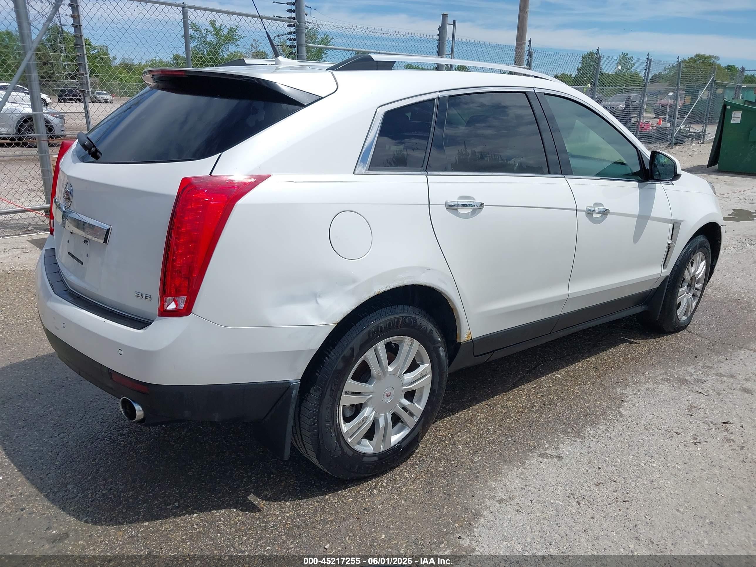2012 Cadillac Srx Luxury Collection White vin: 3GYFNDE30CS534967