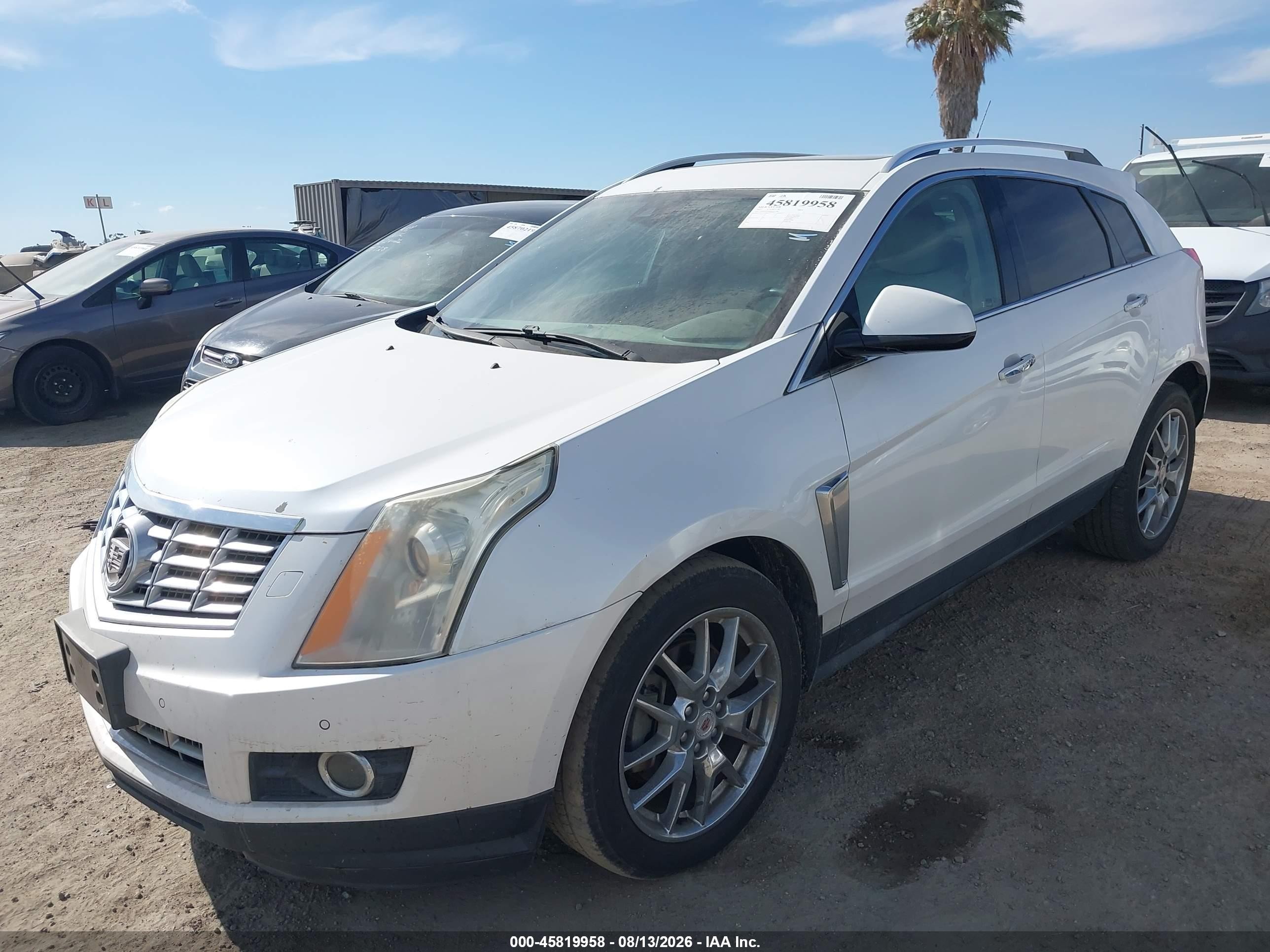 2013 Cadillac Srx Performance Collection White vin: 3GYFNDE30DS591588