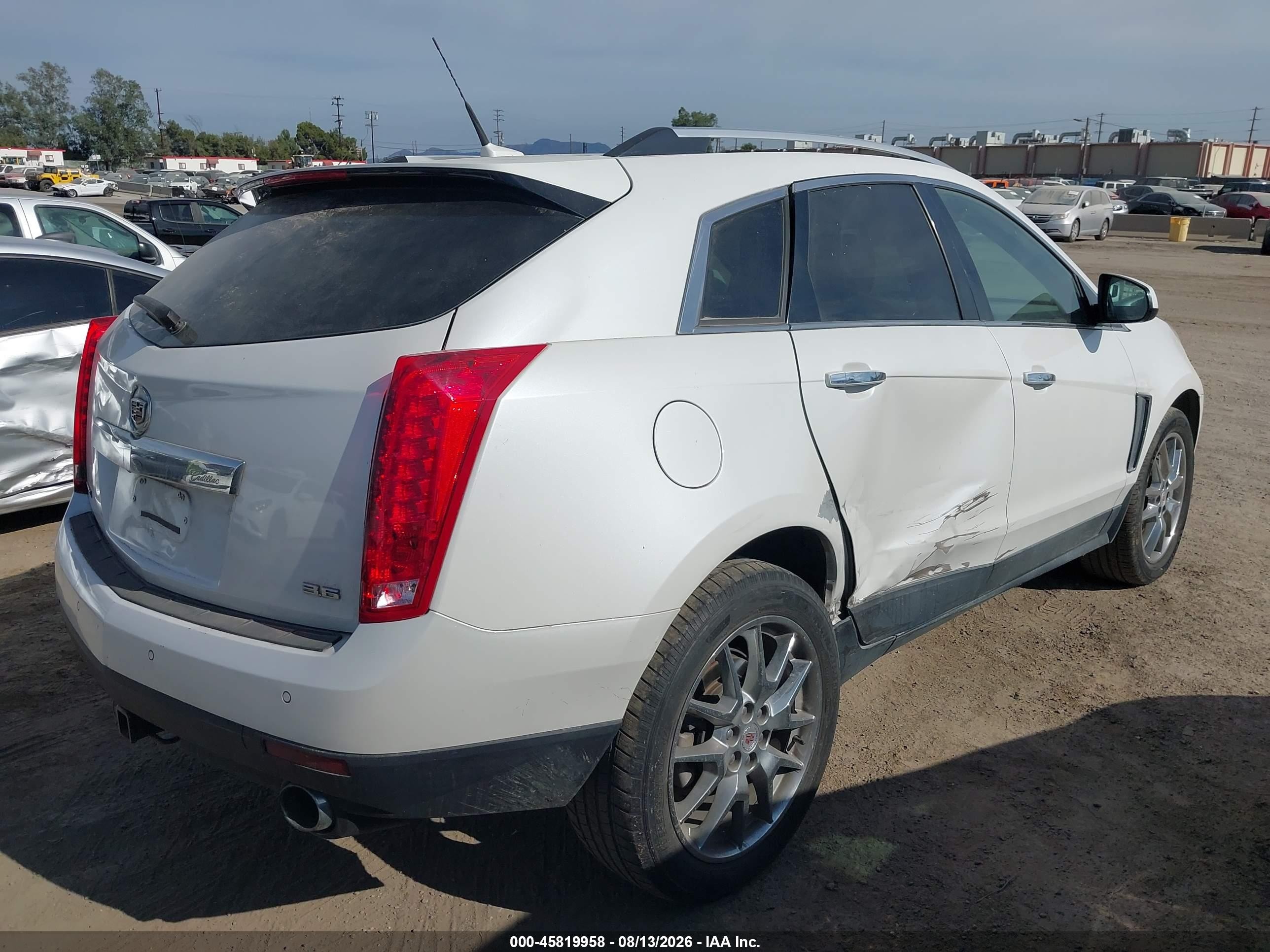 2013 Cadillac Srx Performance Collection White vin: 3GYFNDE30DS591588