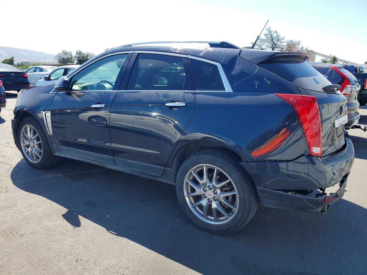 2014 Cadillac Srx Premium Collection Blue vin: 3GYFNDE30ES530694