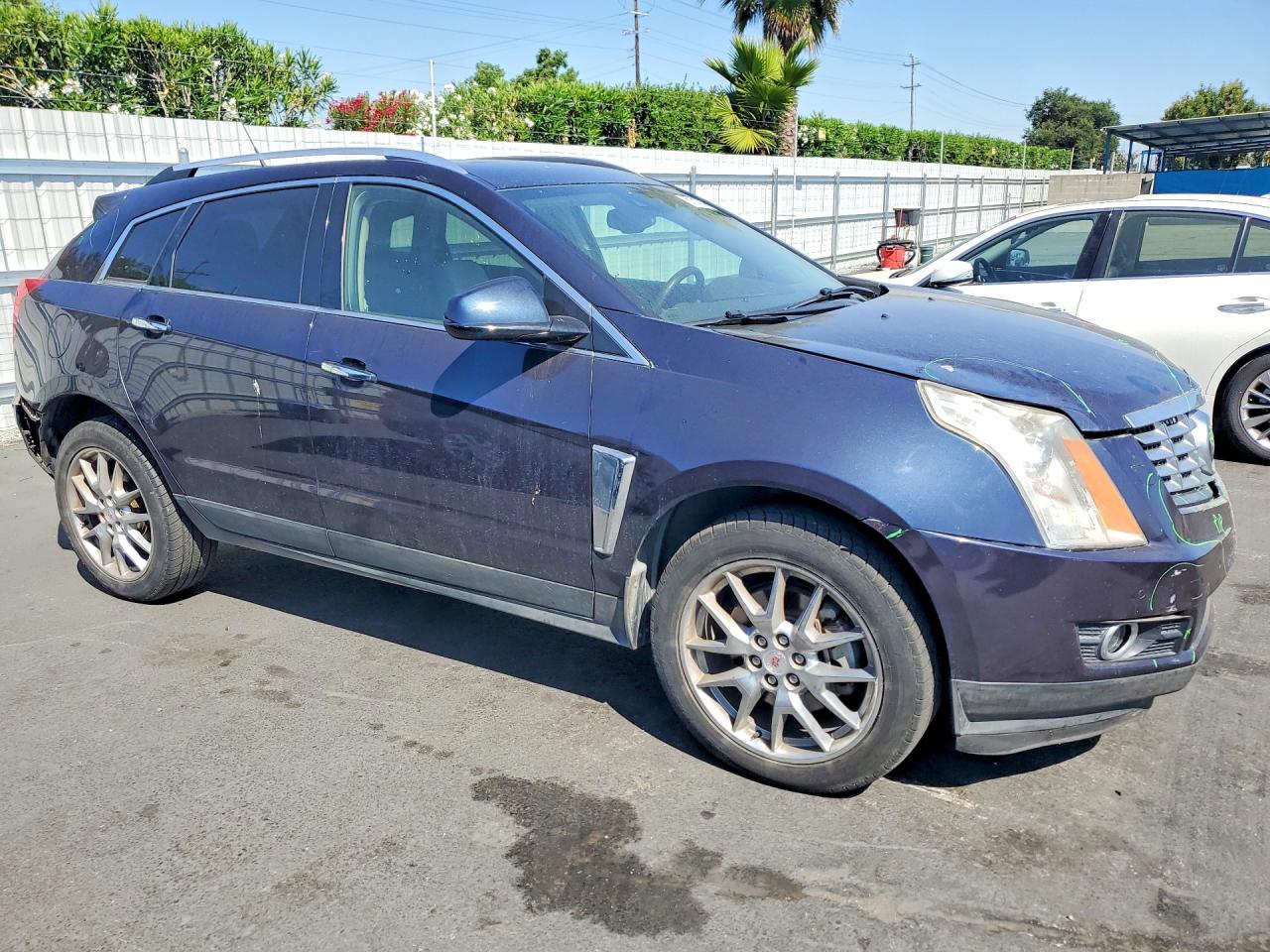 2014 Cadillac Srx Premium Collection Blue vin: 3GYFNDE30ES530694