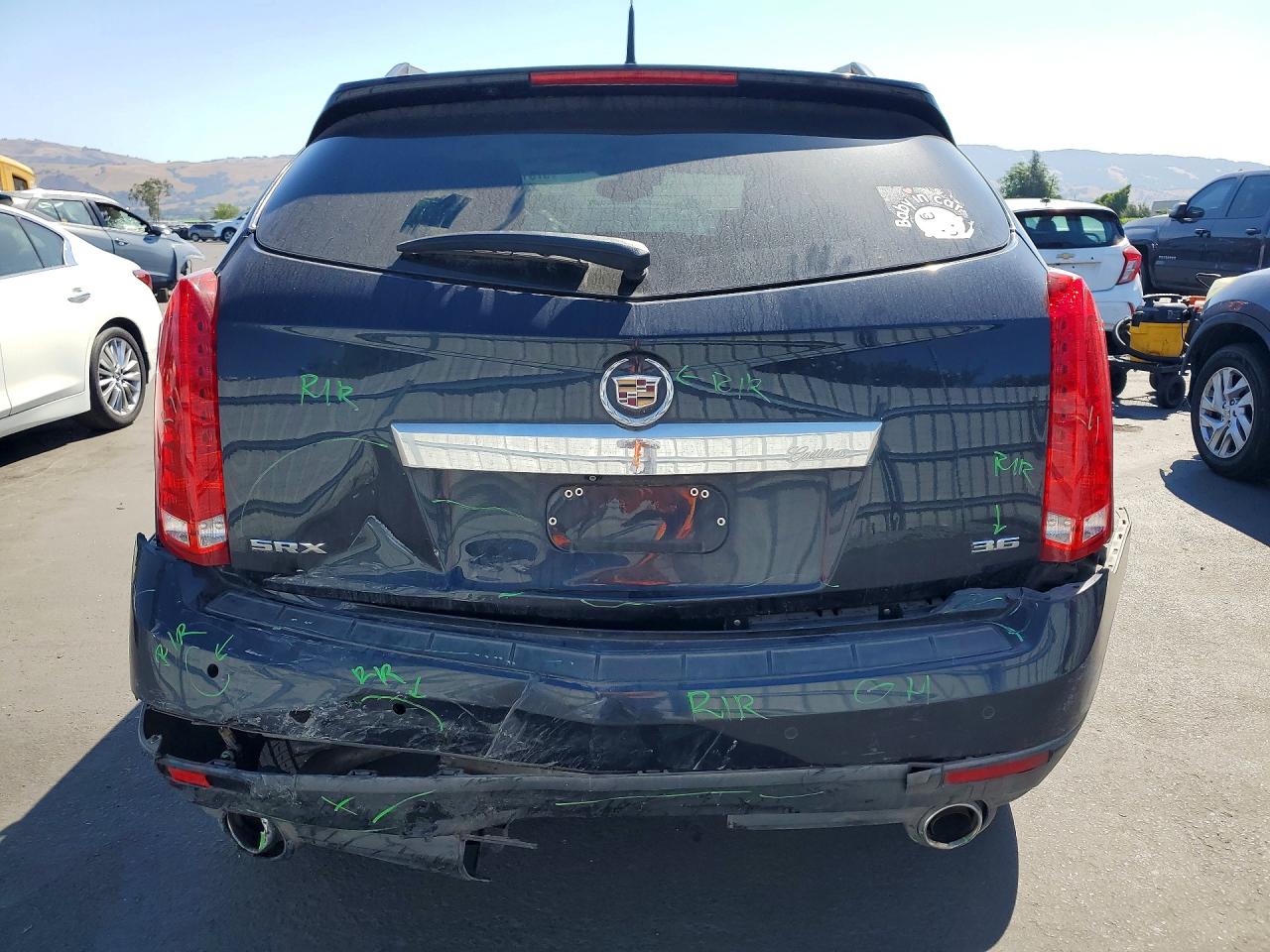2014 Cadillac Srx Premium Collection Blue vin: 3GYFNDE30ES530694
