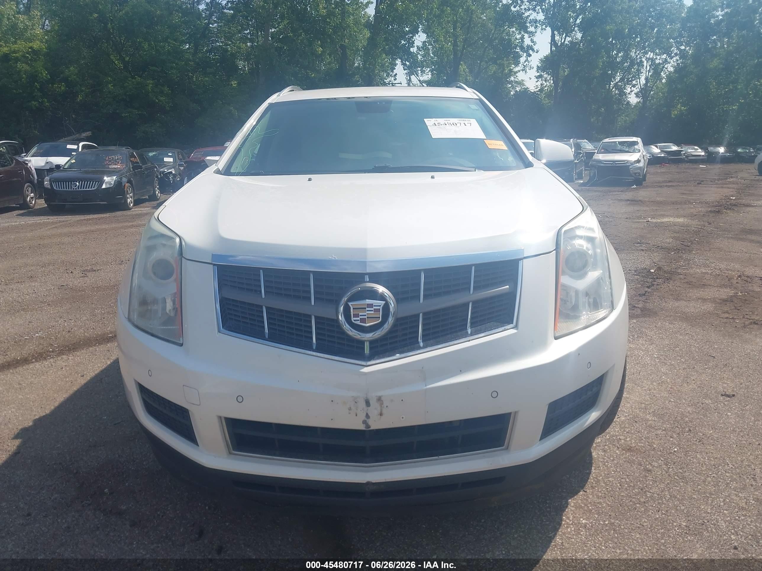 2012 Cadillac Srx Luxury Collection White vin: 3GYFNDE31CS604234