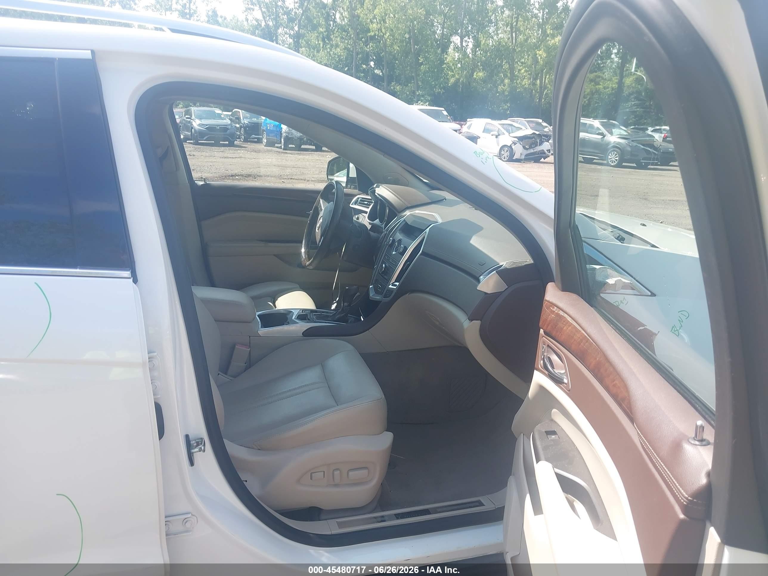 2012 Cadillac Srx Luxury Collection White vin: 3GYFNDE31CS604234