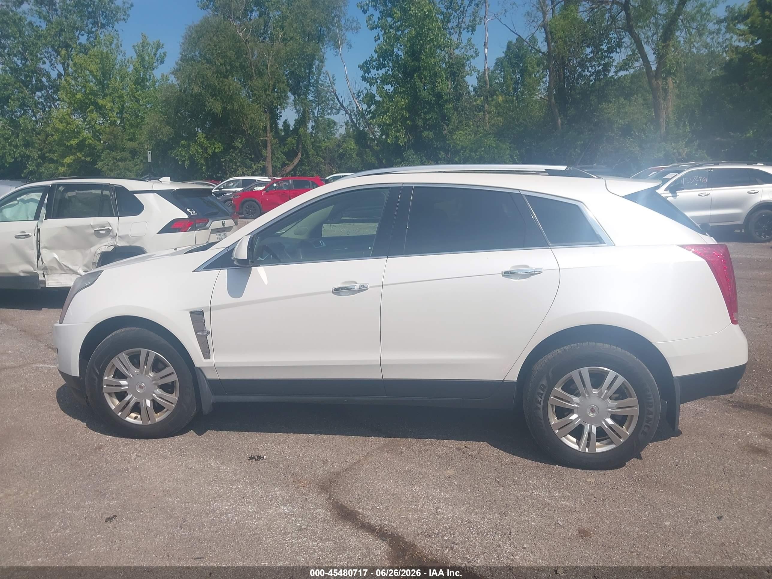 2012 Cadillac Srx Luxury Collection White vin: 3GYFNDE31CS604234