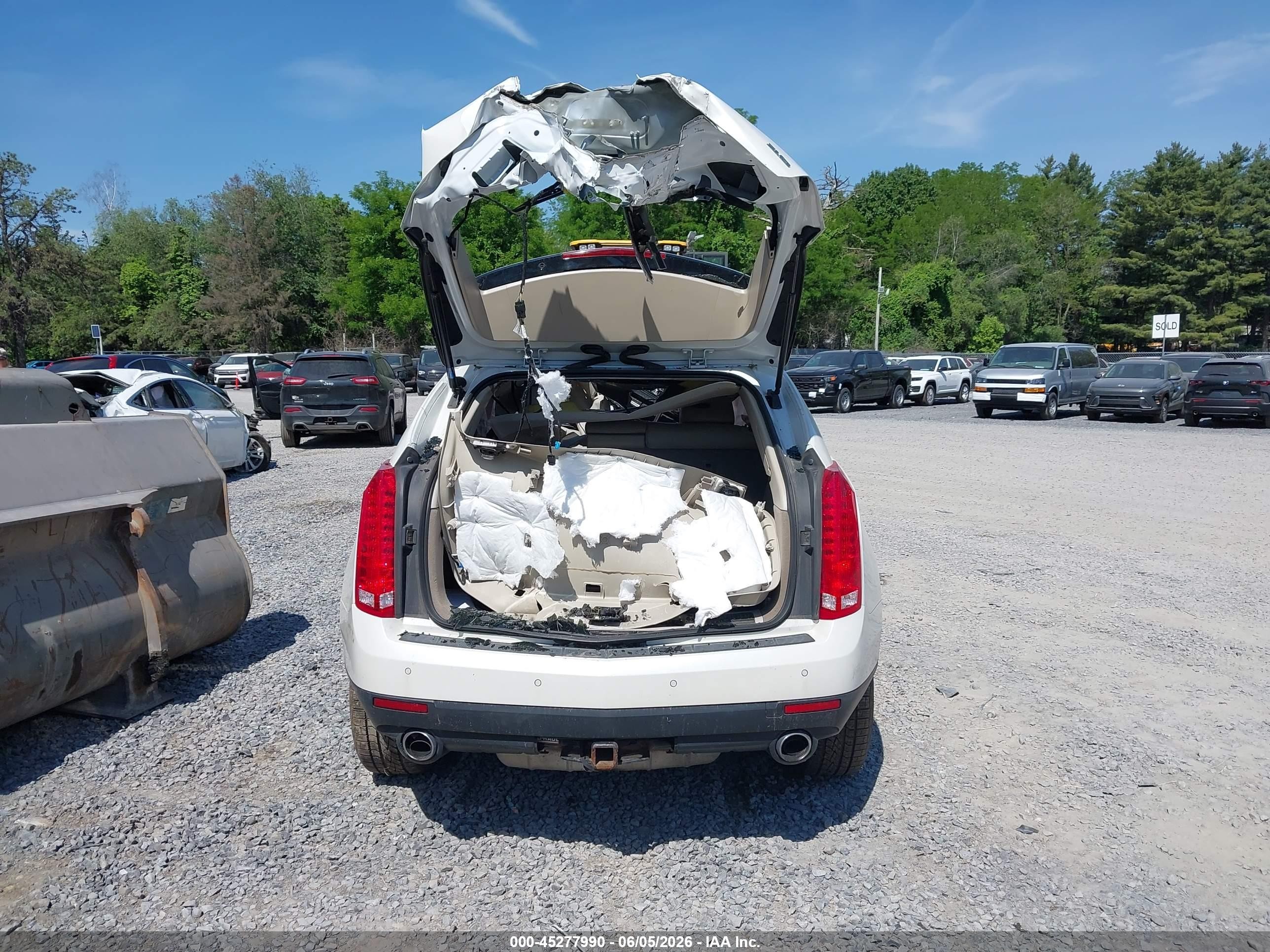 2013 Cadillac Srx Performance Collection White vin: 3GYFNDE31DS579322