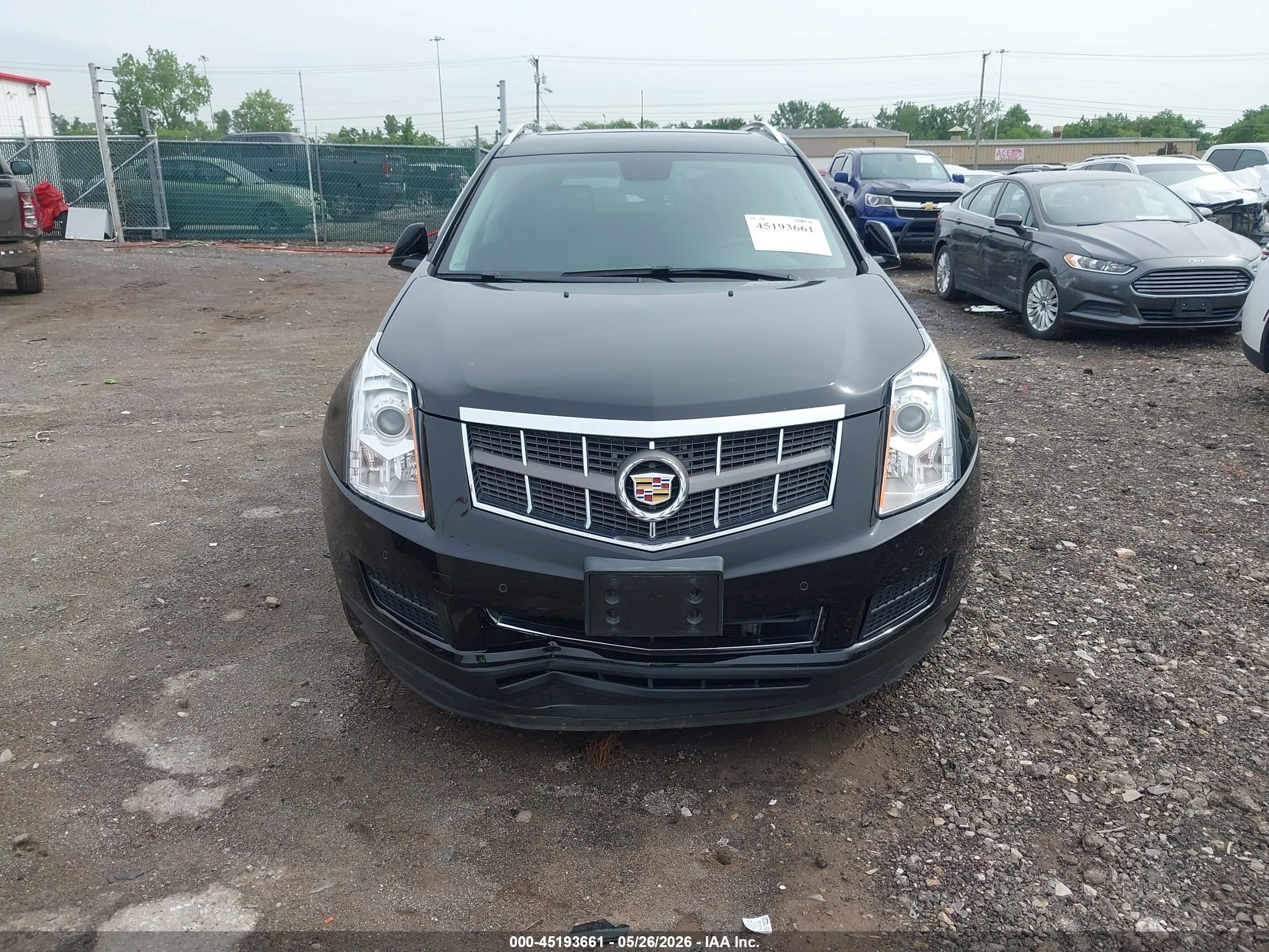 2012 Cadillac Srx Luxury Collection Black vin: 3GYFNDE32CS645147