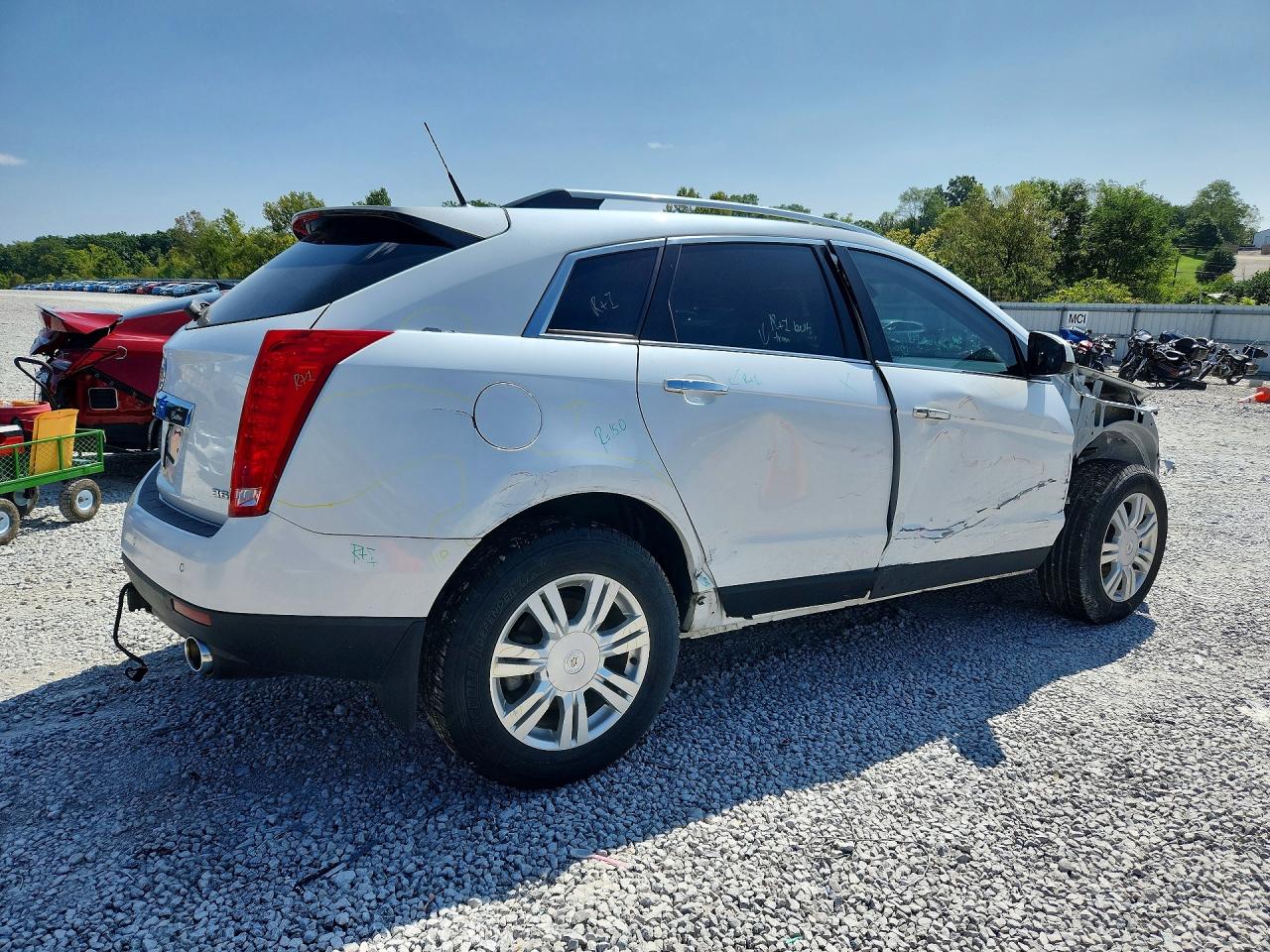 2012 Cadillac Srx Luxury Collection White vin: 3GYFNDE32CS655192