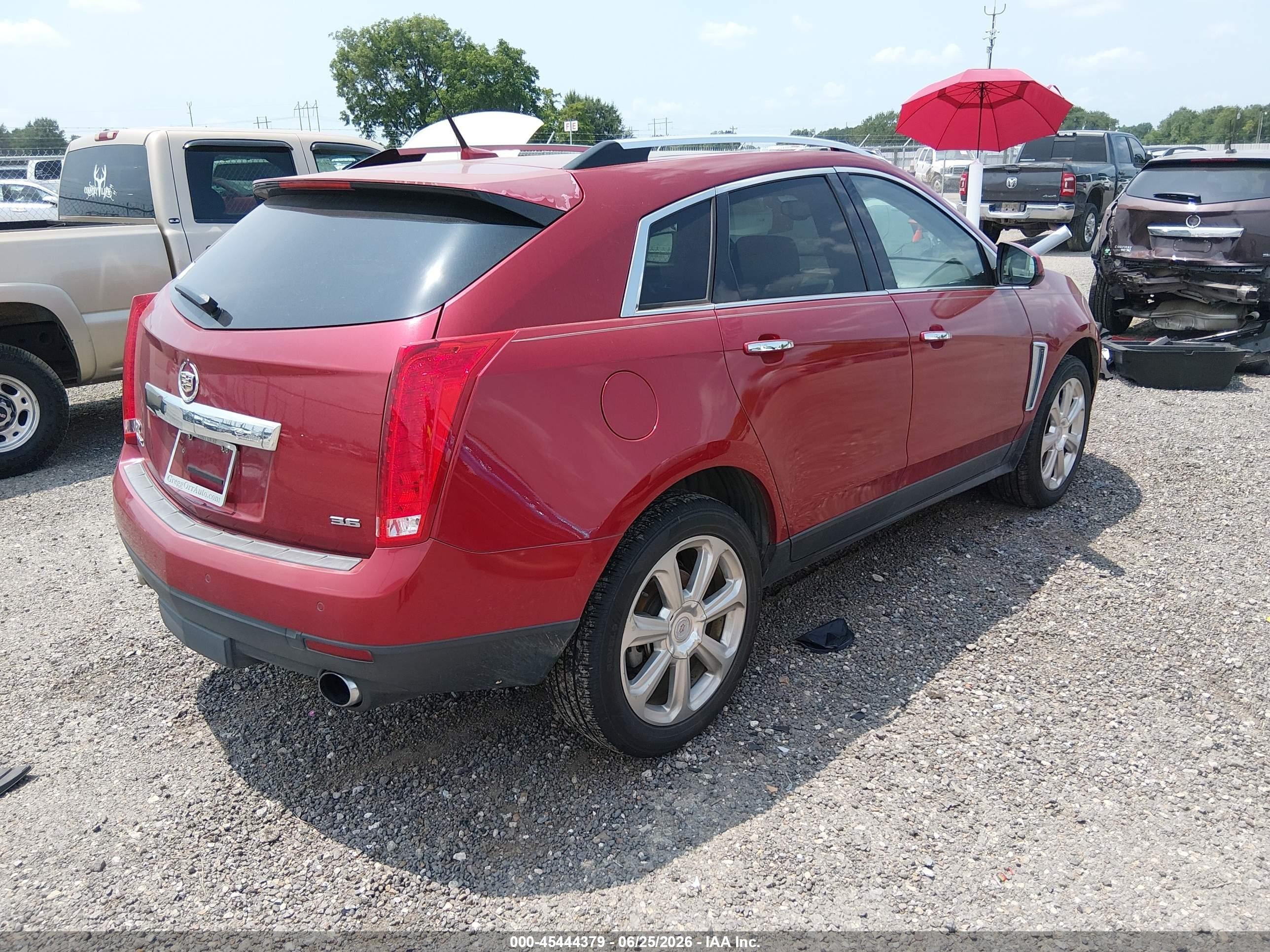 2013 Cadillac Srx Performance Collection Red vin: 3GYFNDE32DS582407