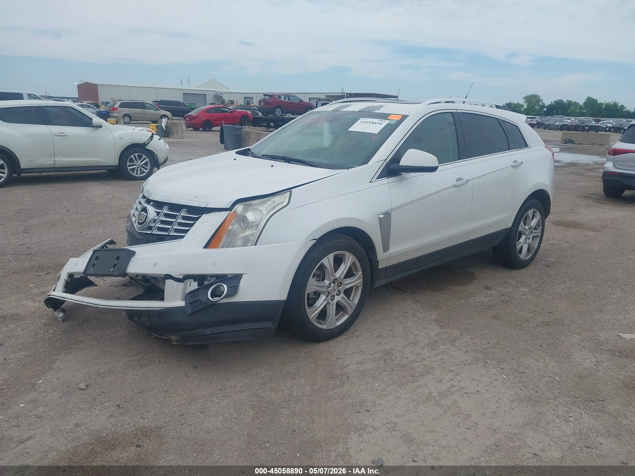 2013 Cadillac Srx Performance Collection White vin: 3GYFNDE32DS626258