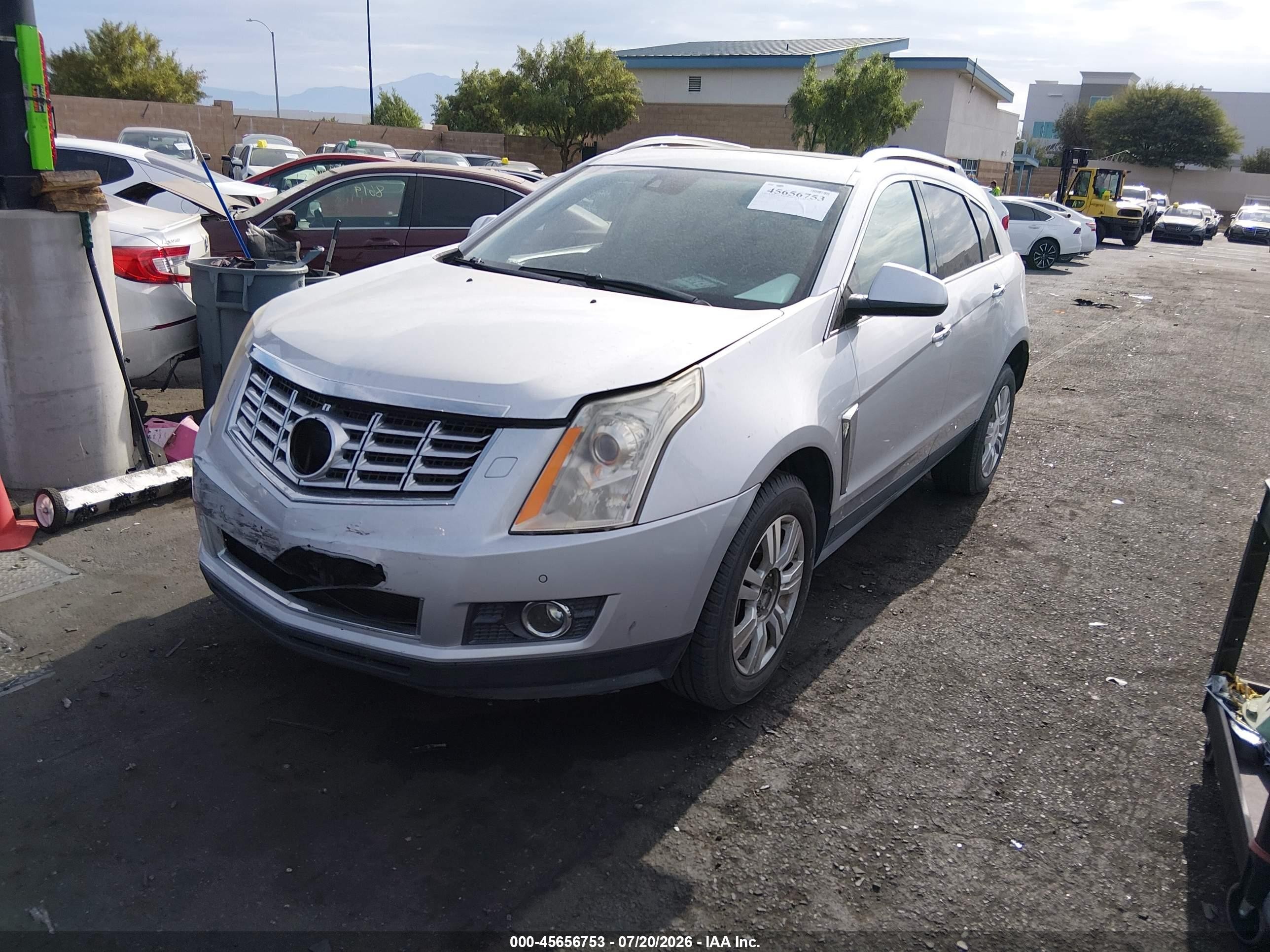 2014 Cadillac Srx Premium Collection Silver vin: 3GYFNDE32ES525982