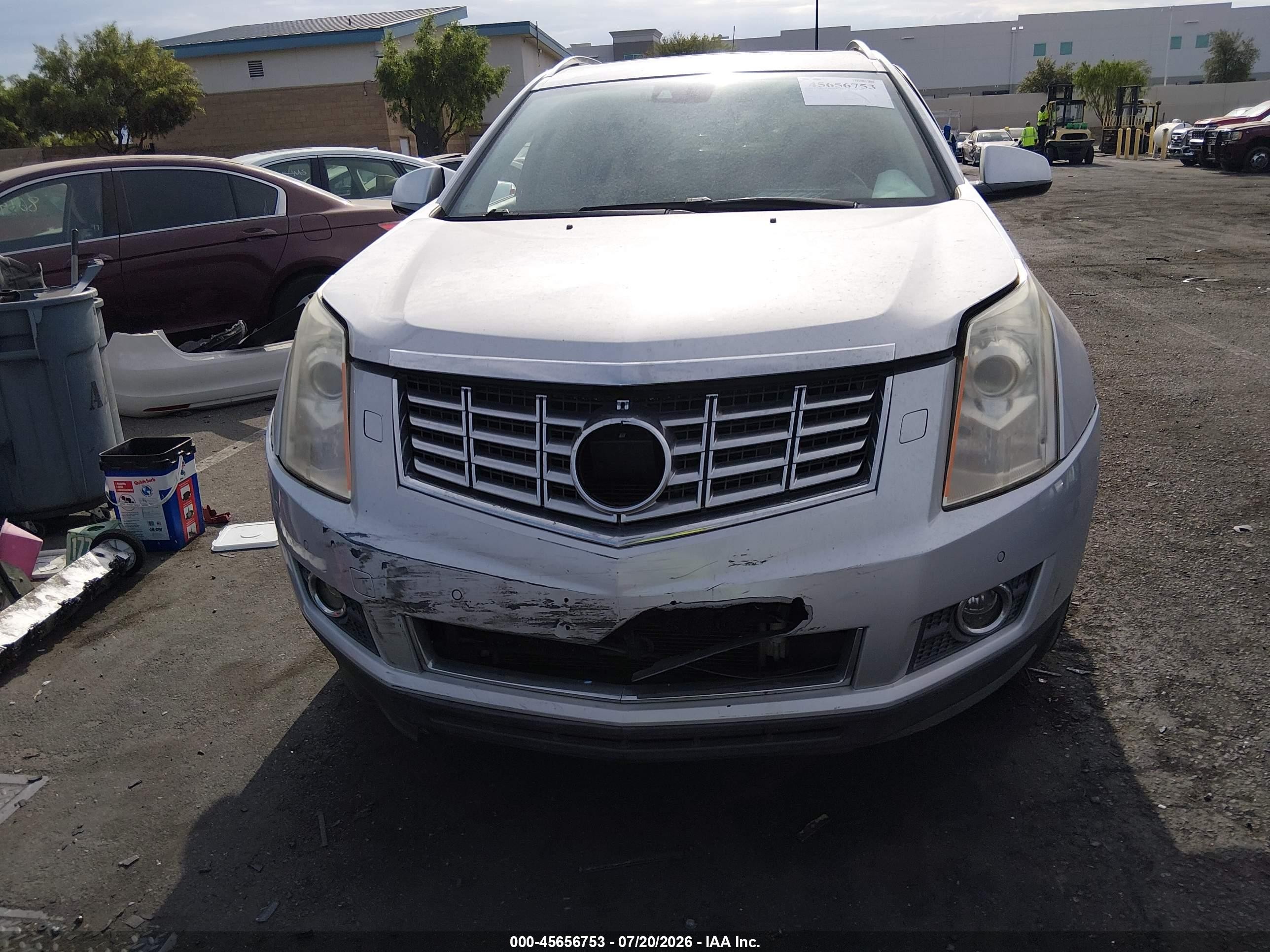2014 Cadillac Srx Premium Collection Silver vin: 3GYFNDE32ES525982