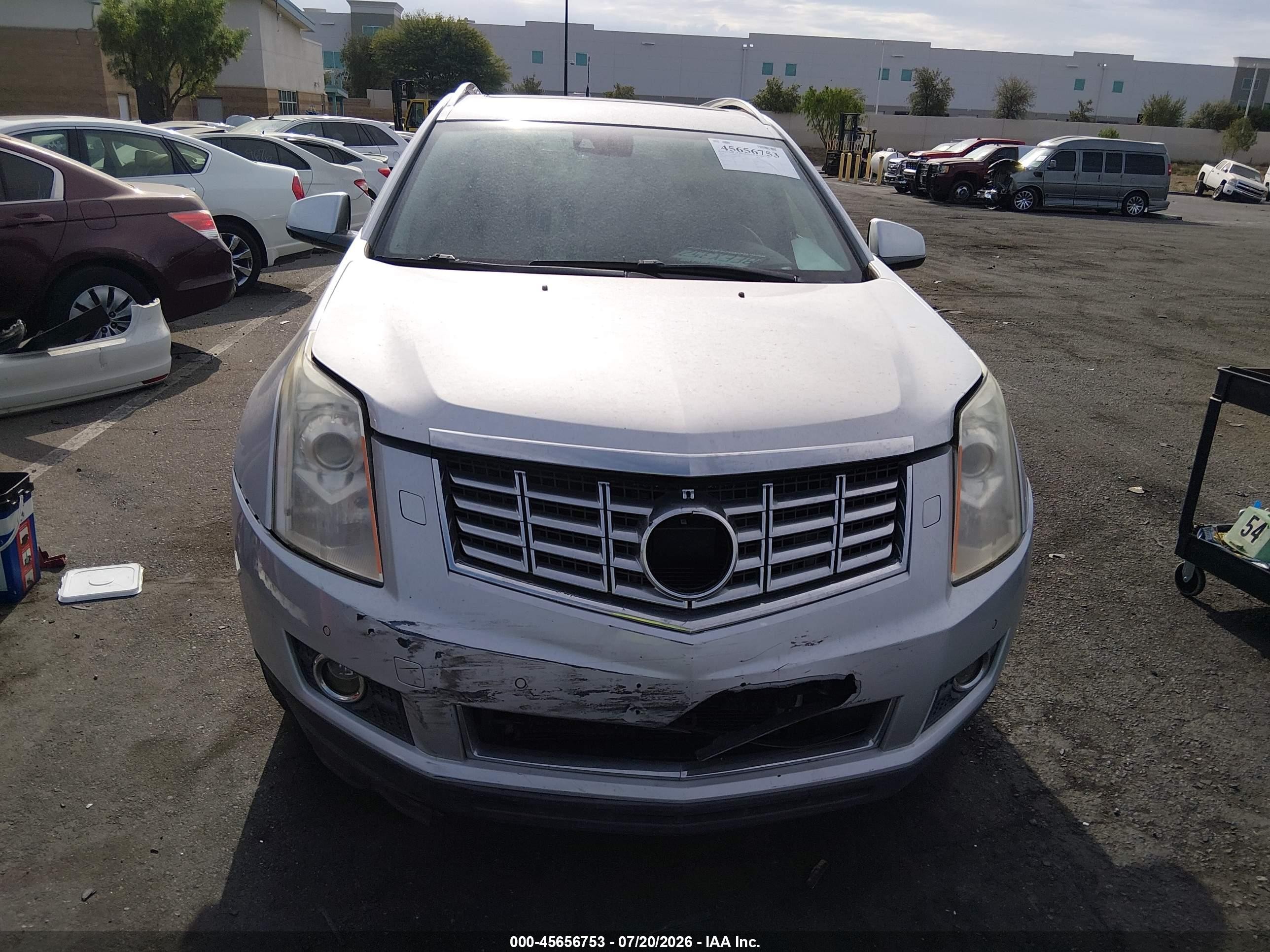 2014 Cadillac Srx Premium Collection Silver vin: 3GYFNDE32ES525982